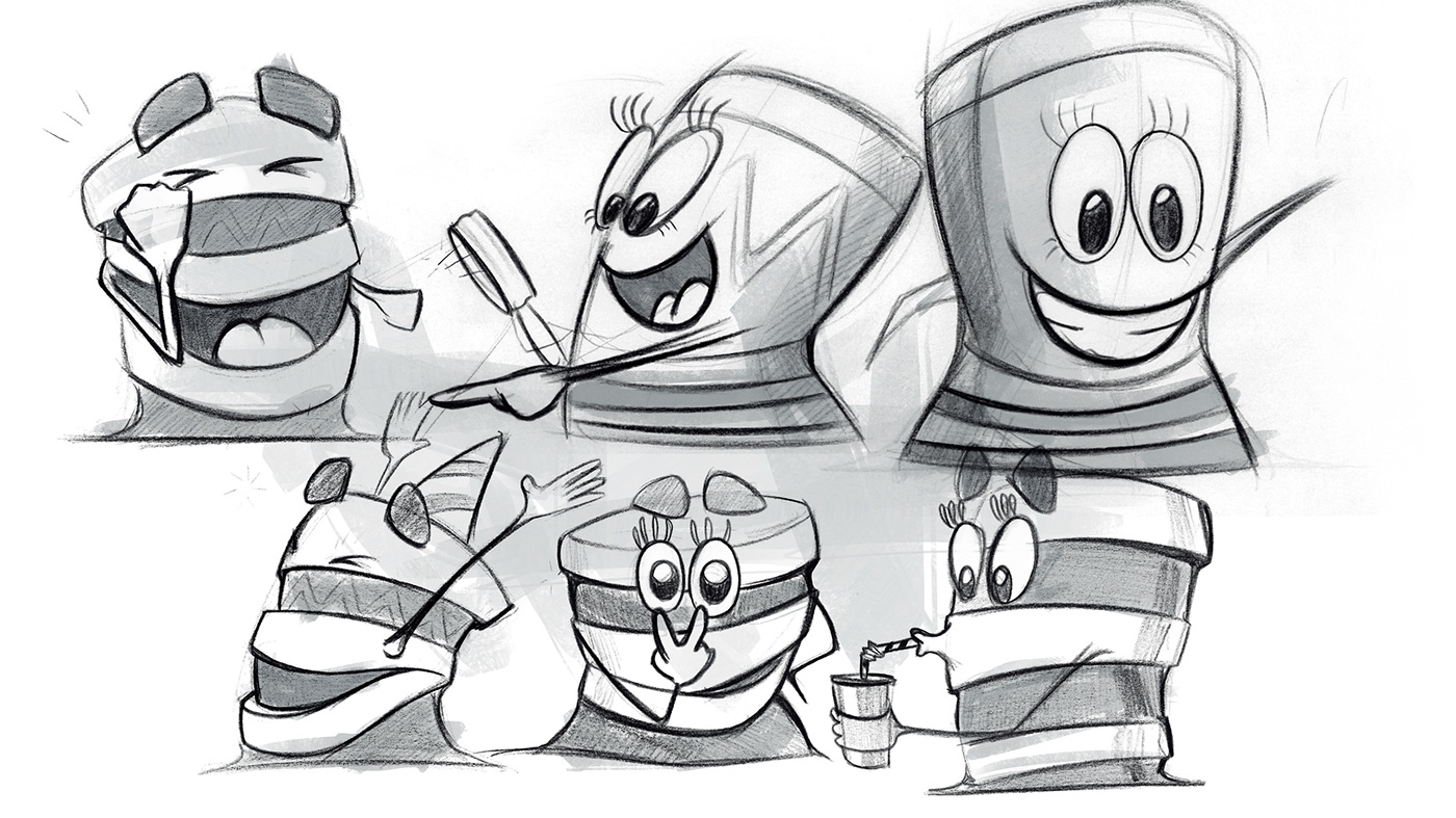 Mercedes Benz，mascot design ，draft，