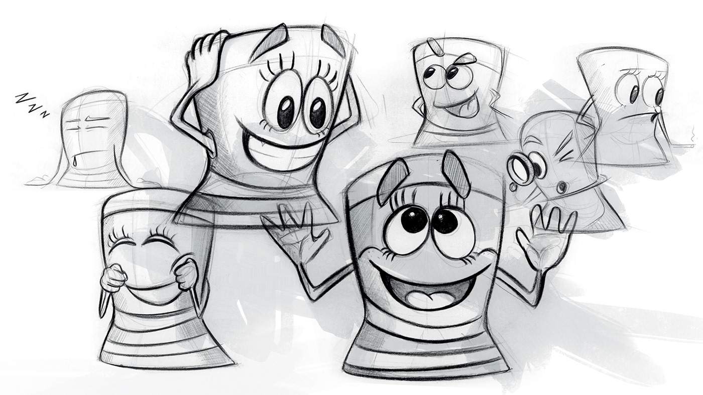 Mercedes Benz，mascot design ，draft，