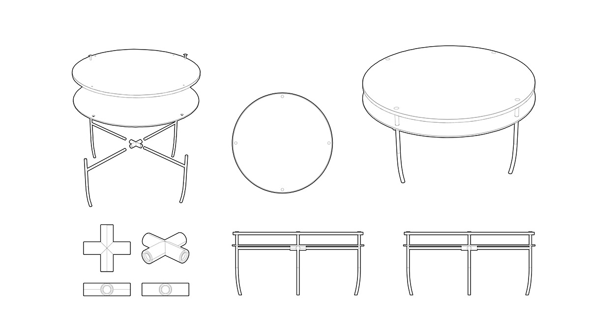 Gothic Stool，Chair design，furniture，