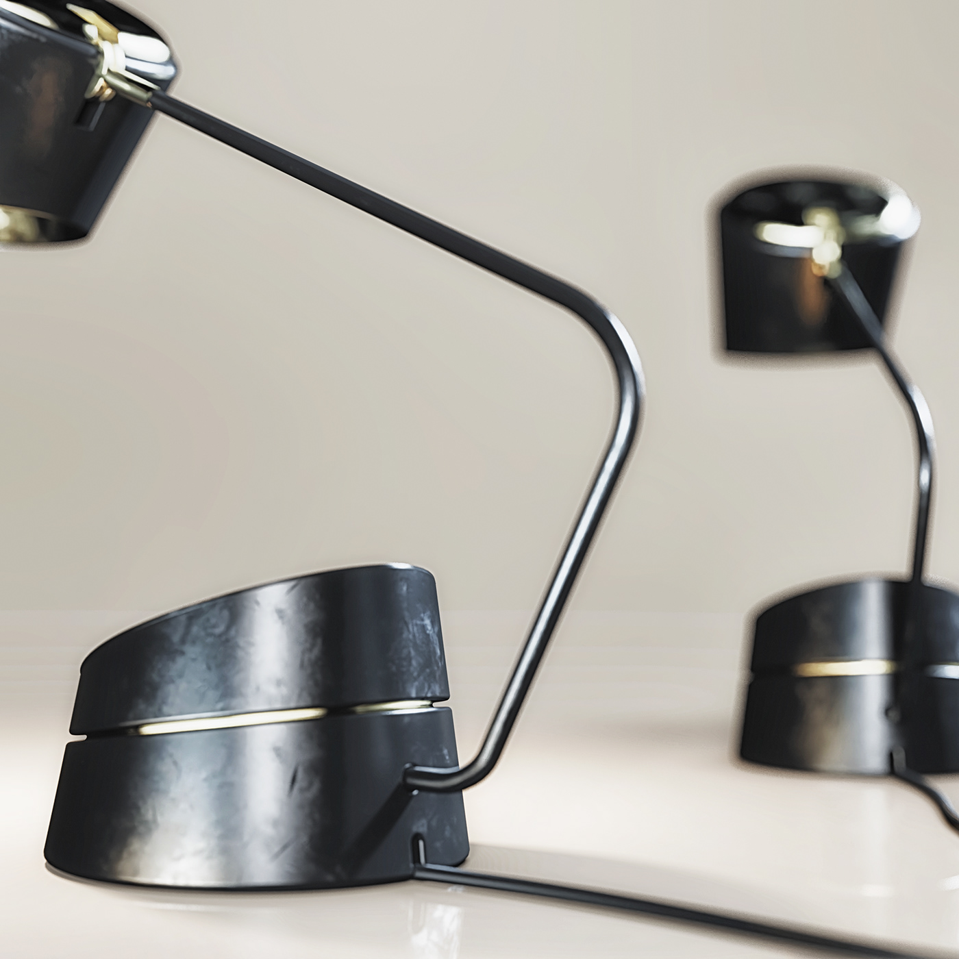 Kiru Table Lamp，Desk lamp，Metal，