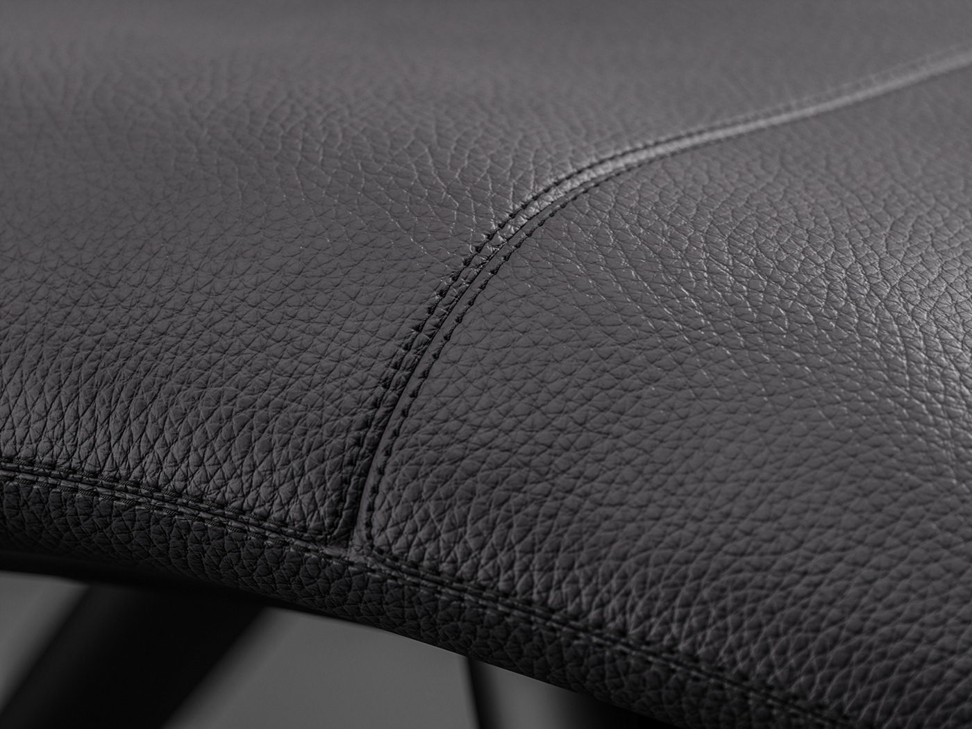 Dining leather chair，chair，black，