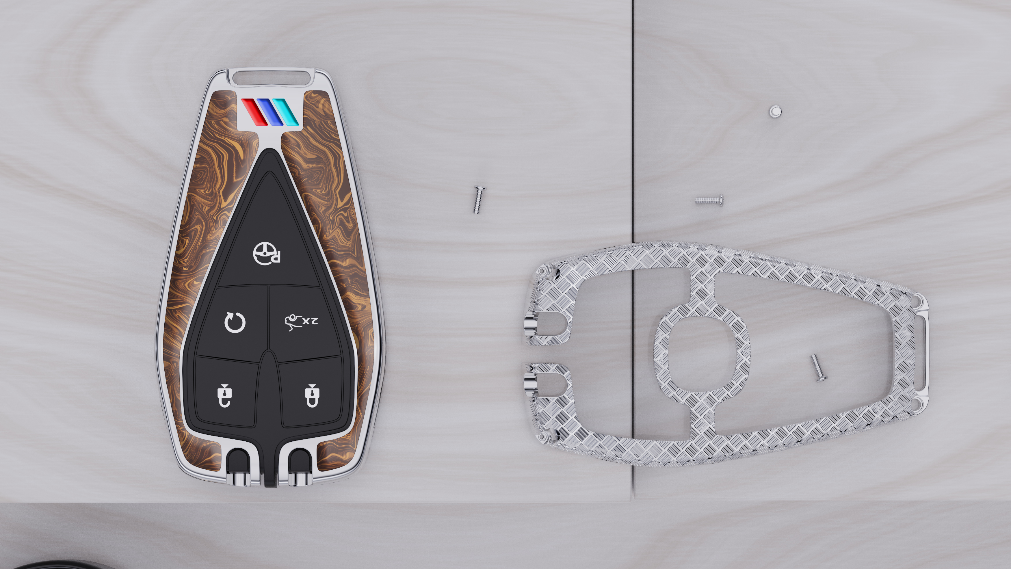 car keys，Metal protective shell，Key case，car keys，Metal protective shell，