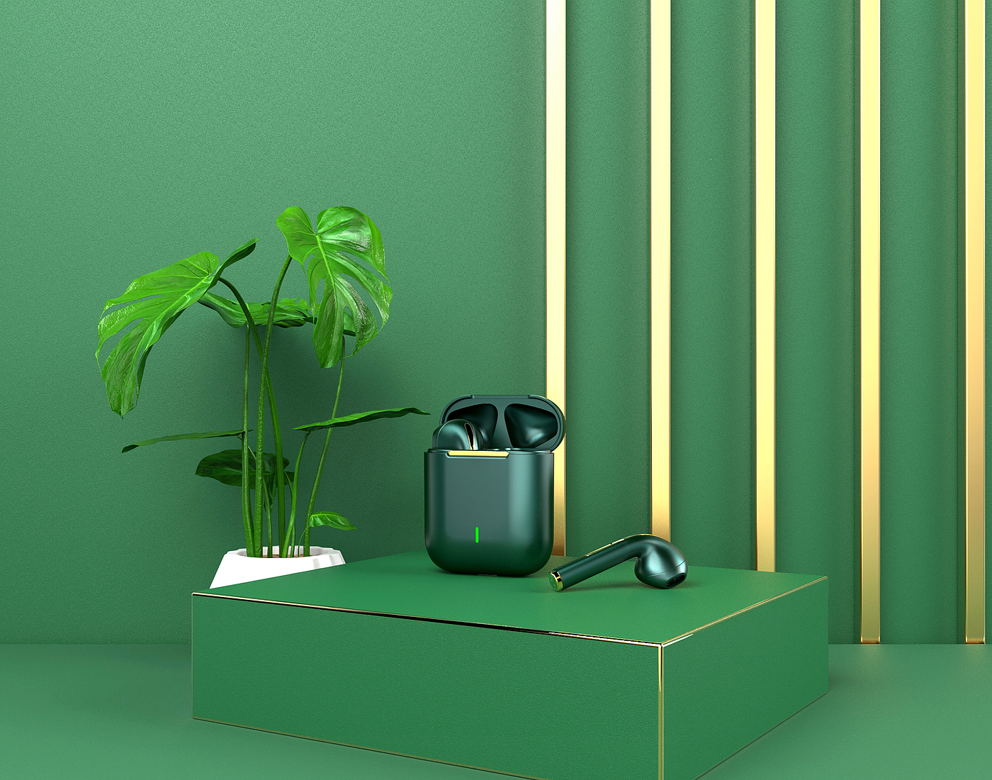 Bluetooth headset，Scene rendering，tws，Headphone rendering，Apple headset，