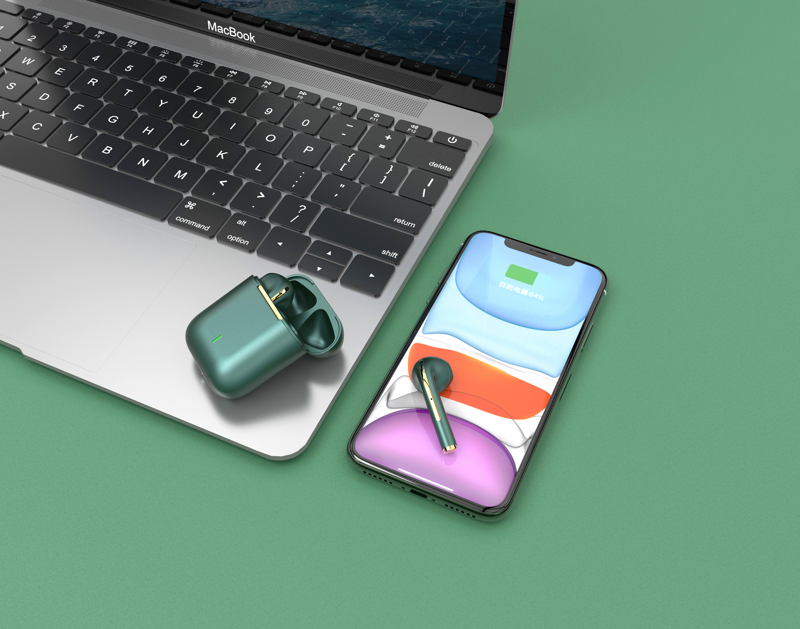 Bluetooth headset，Scene rendering，tws，Headphone rendering，Apple headset，