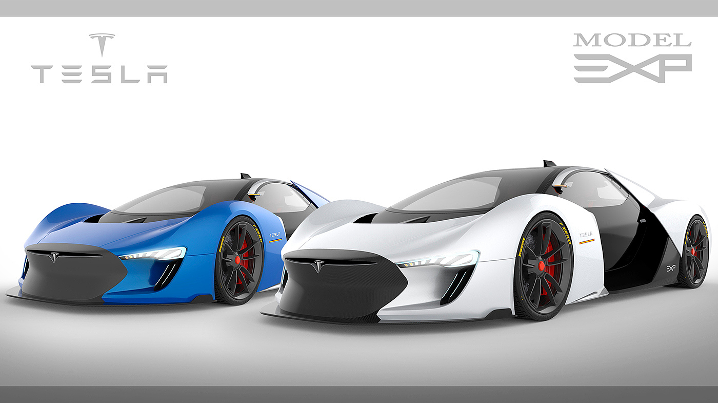 Tesla，racing，Exp model，conceptual design，