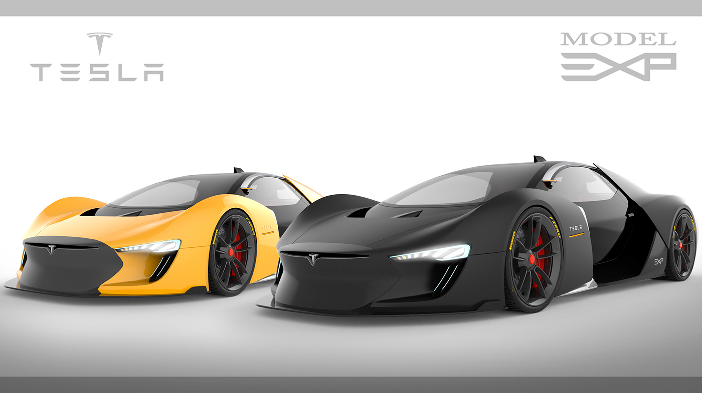 Tesla，racing，Exp model，conceptual design，