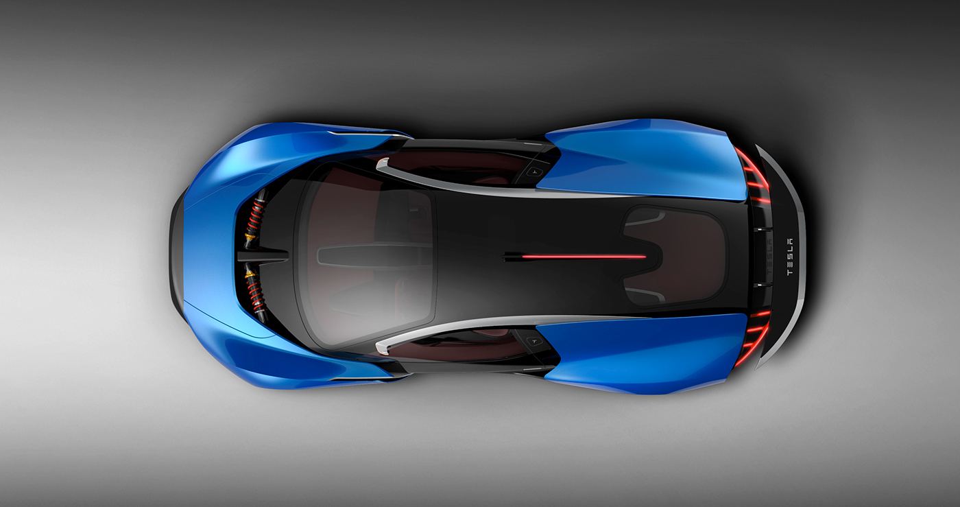 Tesla，racing，Exp model，conceptual design，