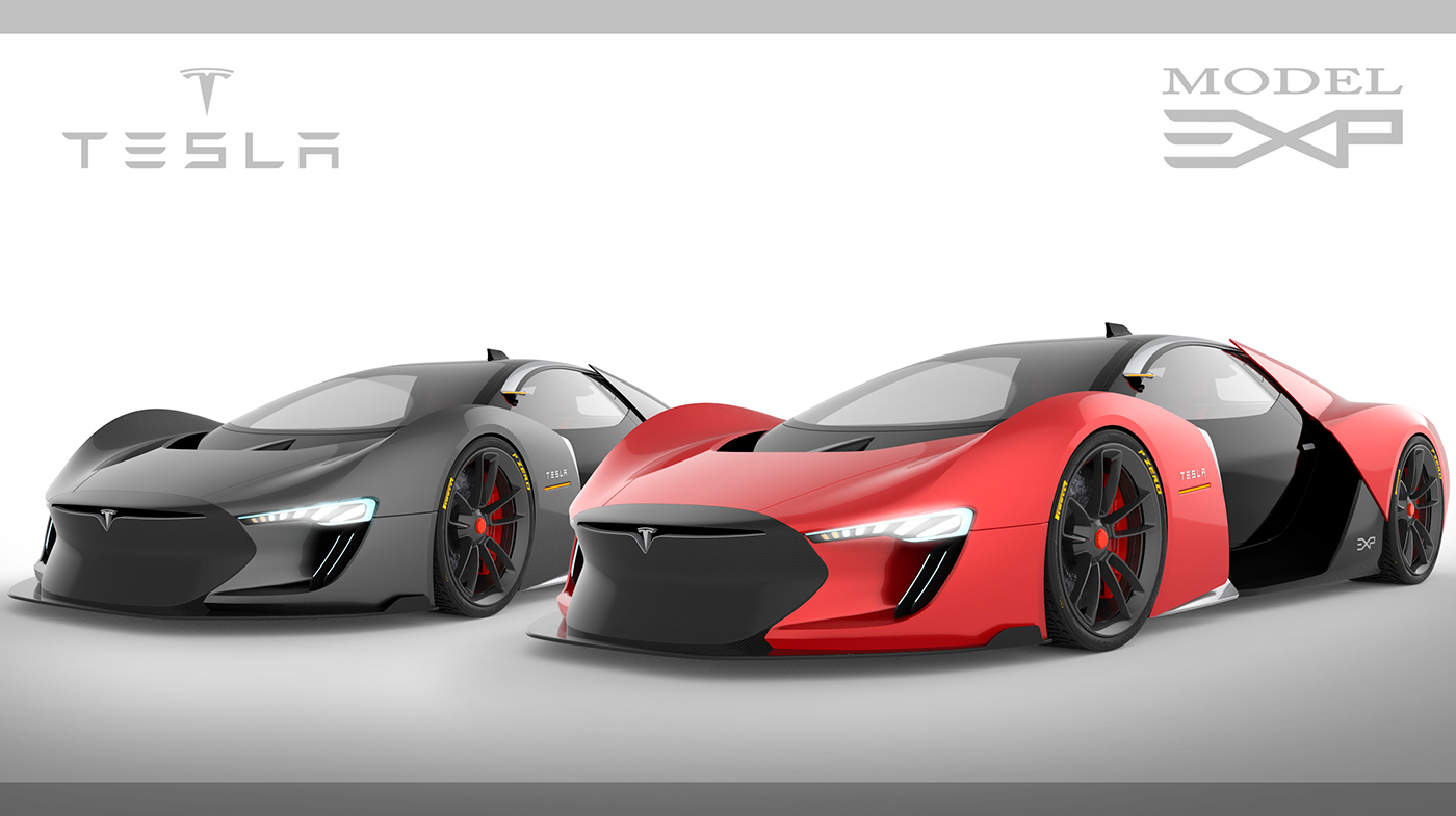 Tesla，racing，Exp model，conceptual design，