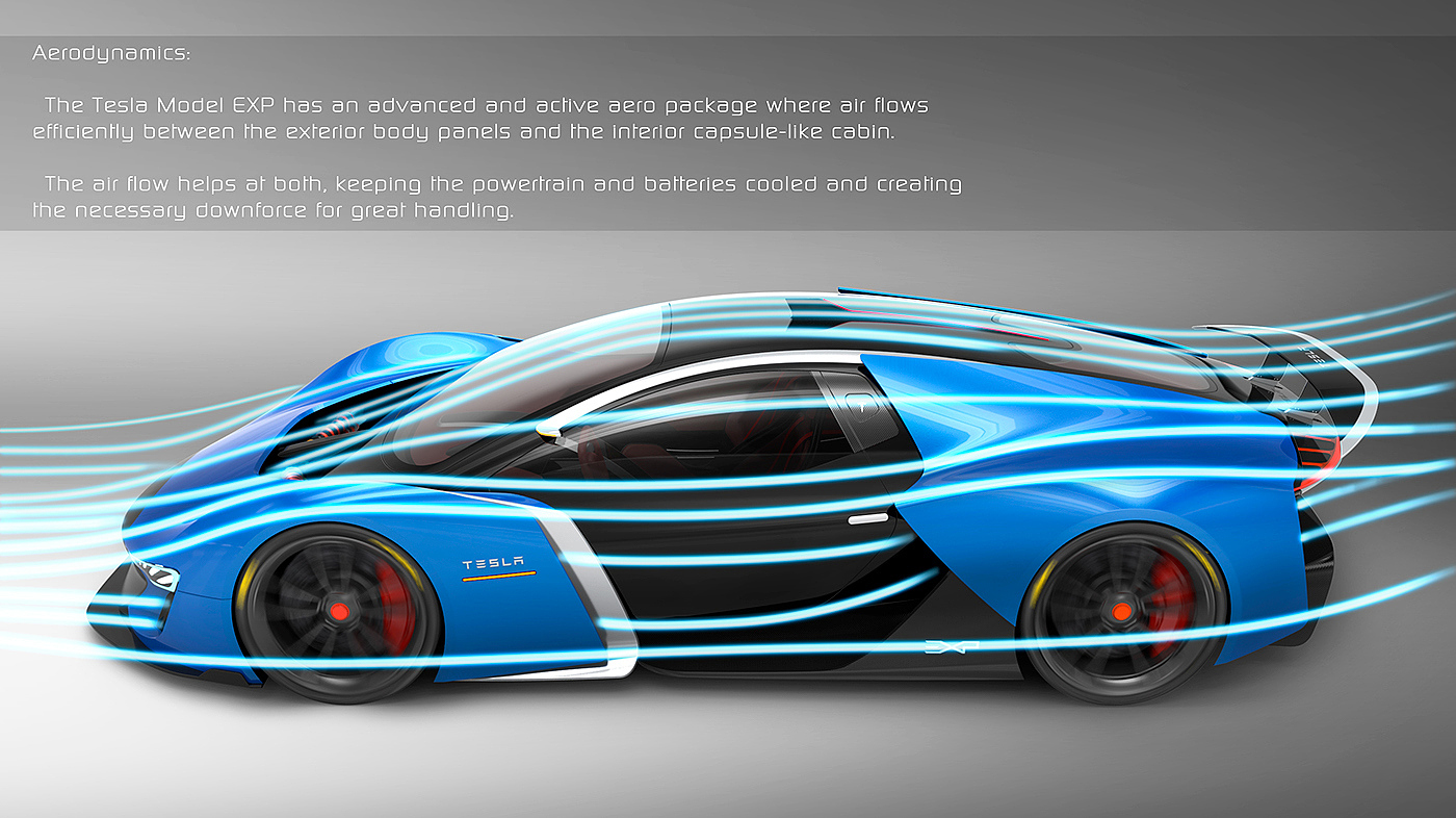 Tesla，racing，Exp model，conceptual design，