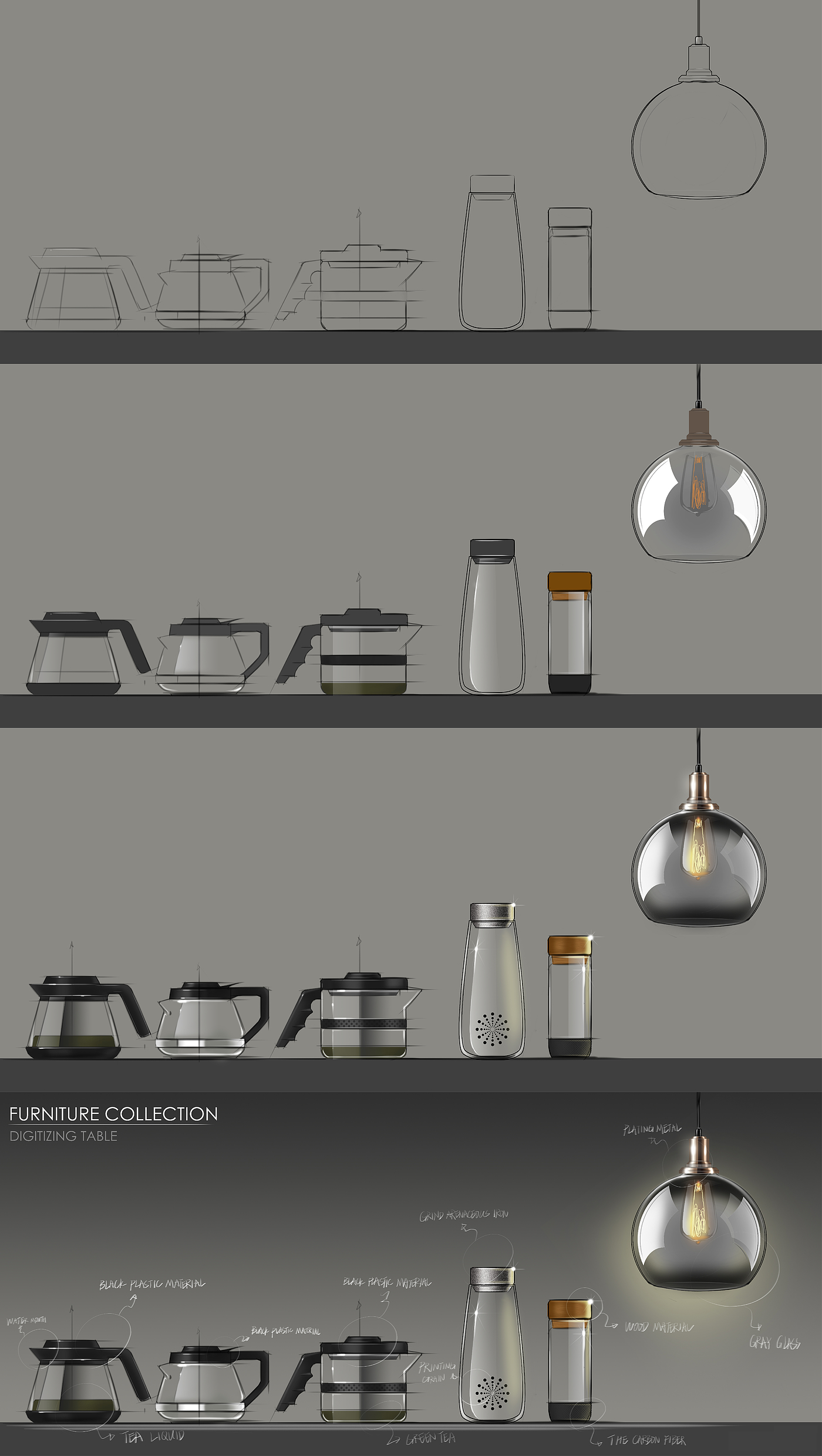 lamps and lanterns，Ubee ，draft，Hand drawn，