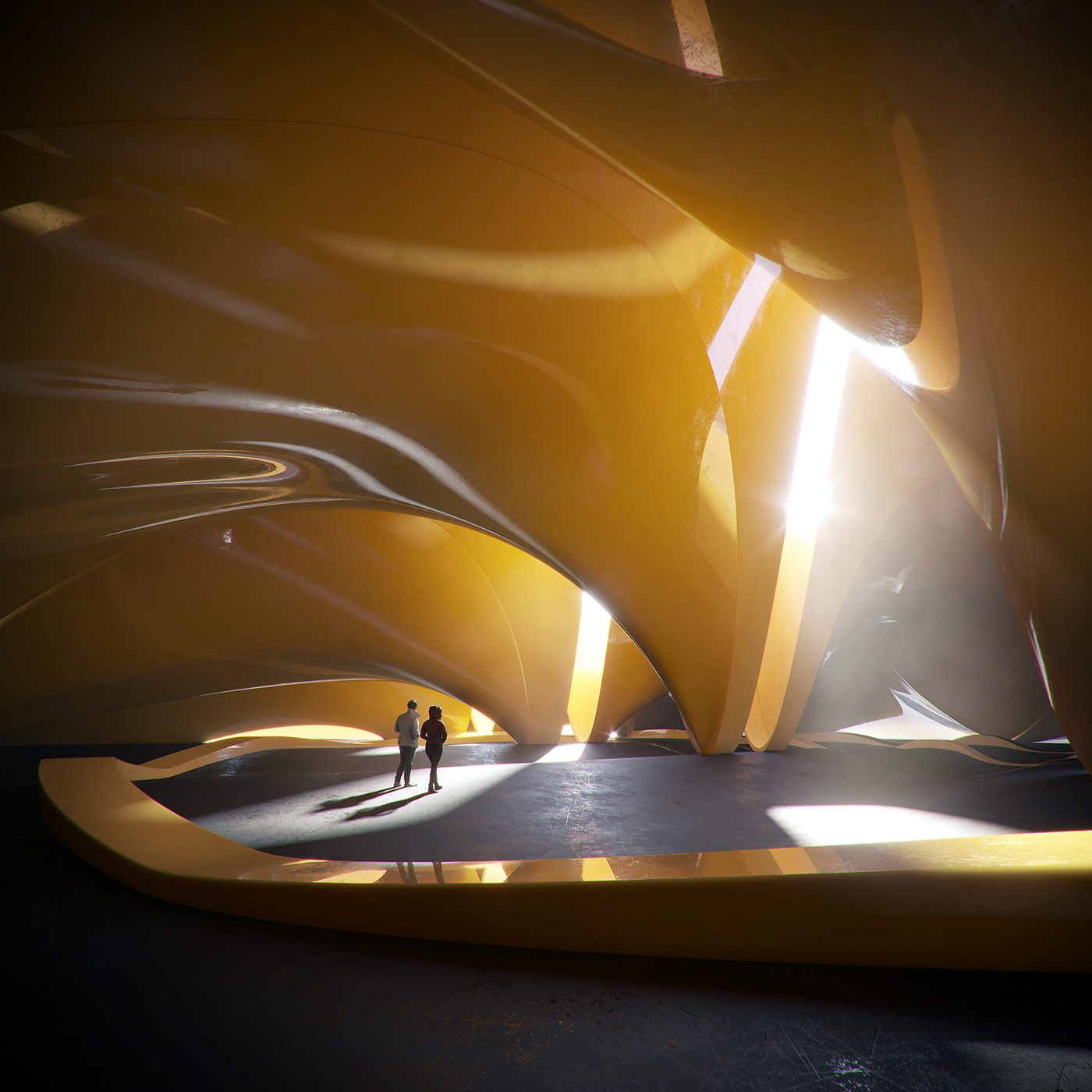 Architecture，museum，quiet，space，