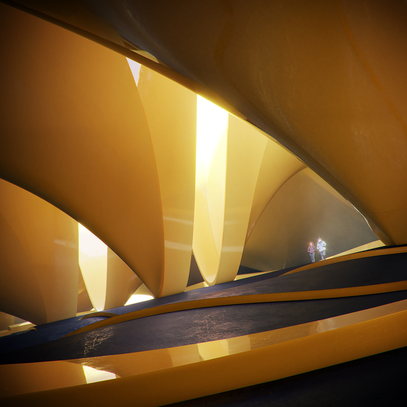 Architecture，museum，quiet，space，