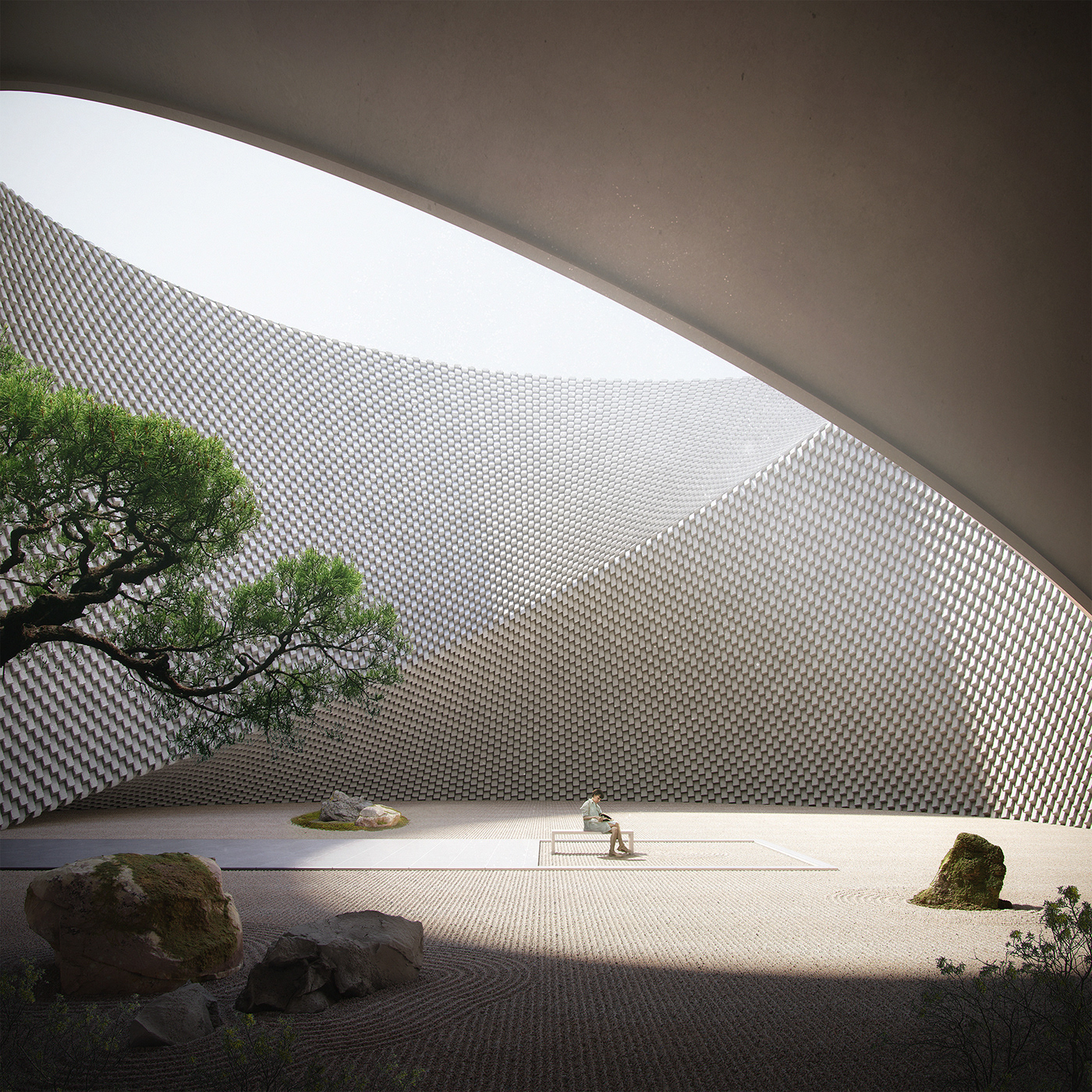 Architecture，museum，quiet，space，