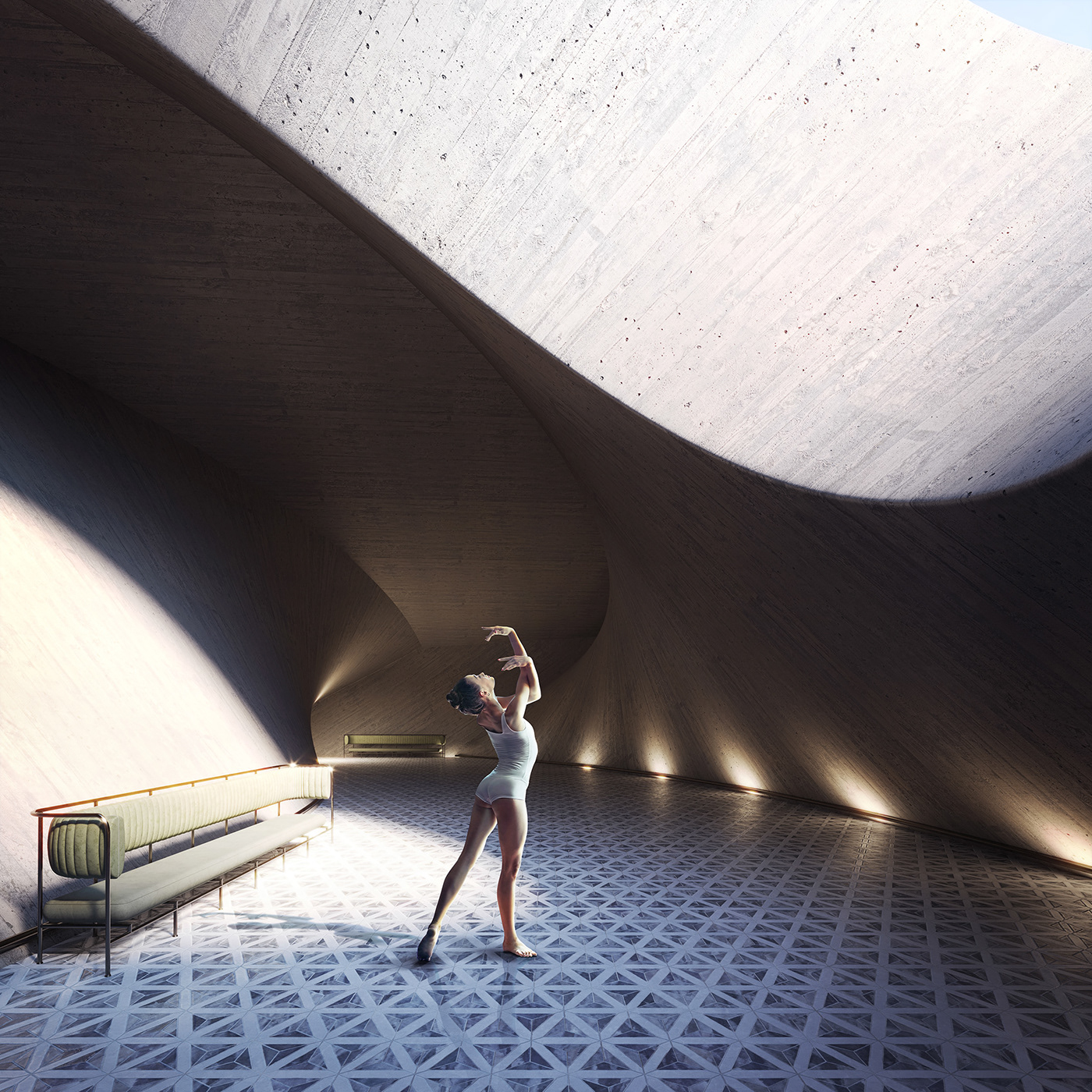 Architecture，museum，quiet，space，