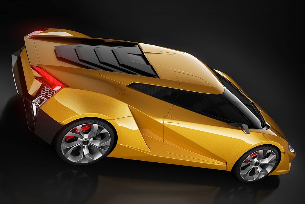 Sports car，Lamborghini，yellow，Cool，