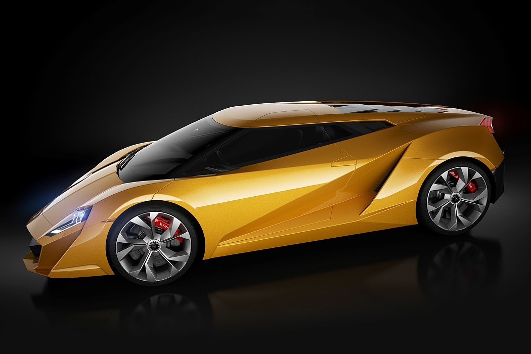 Sports car，Lamborghini，yellow，Cool，