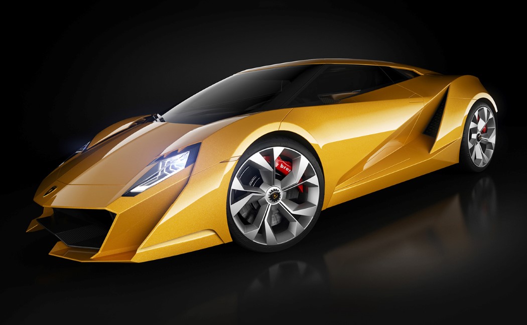 Sports car，Lamborghini，yellow，Cool，