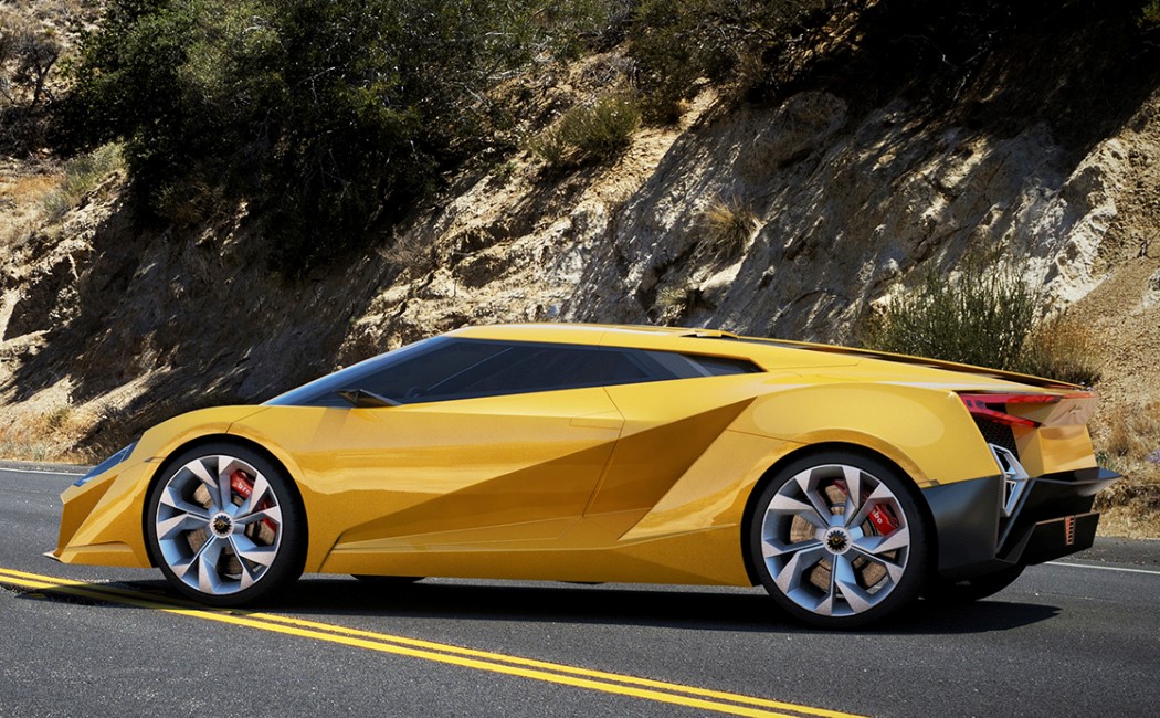 Sports car，Lamborghini，yellow，Cool，