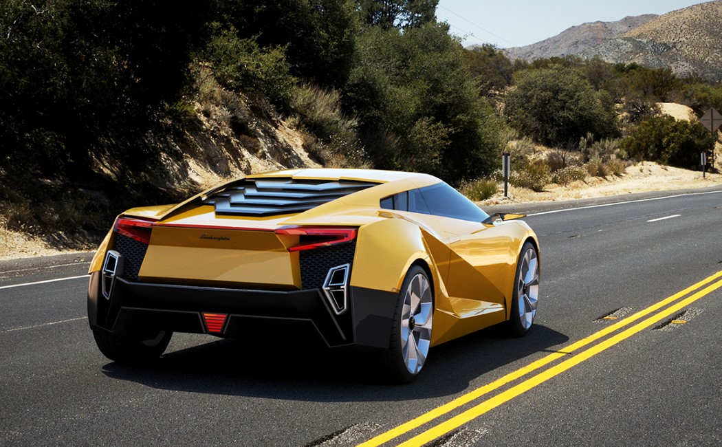 Sports car，Lamborghini，yellow，Cool，