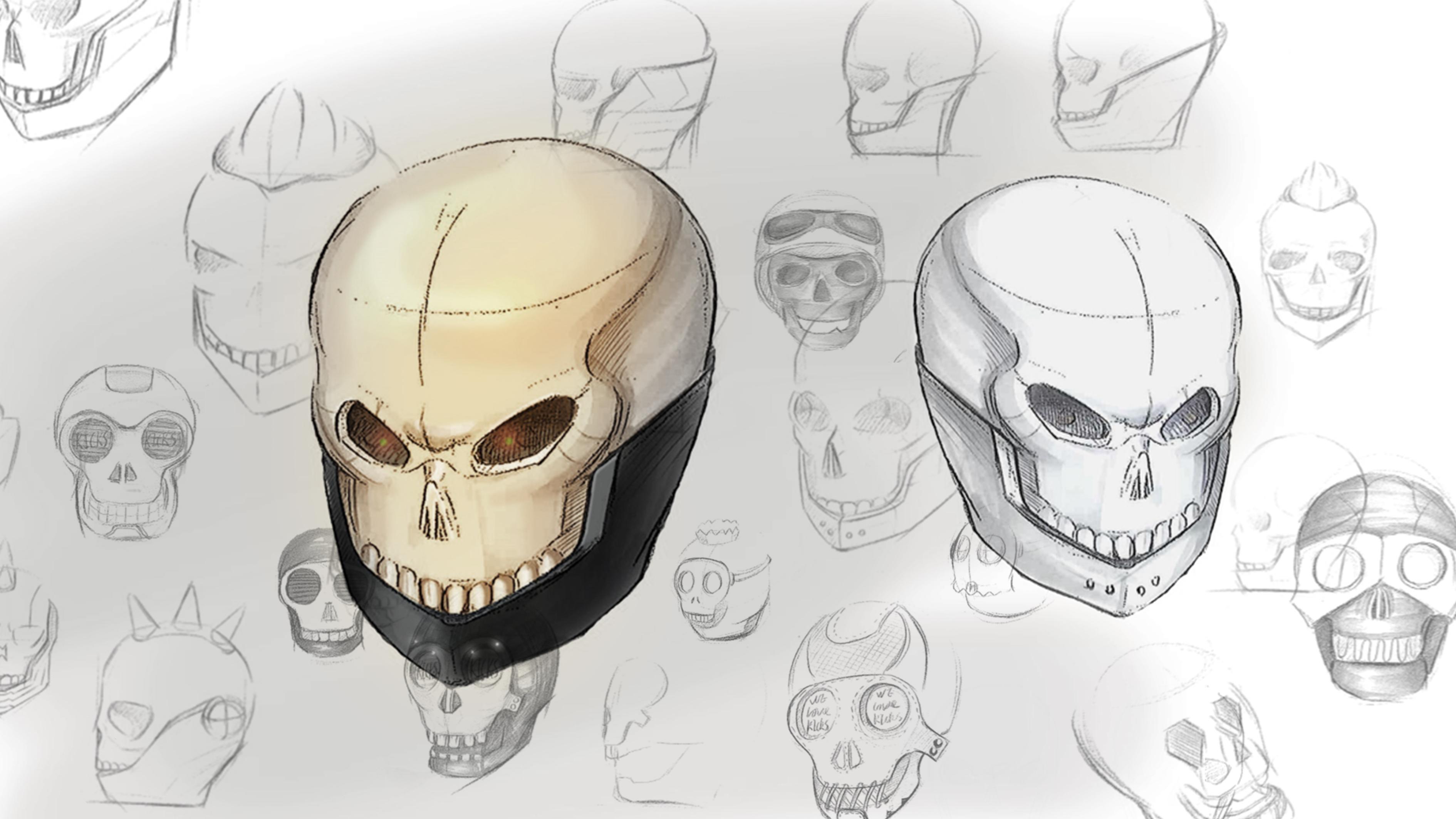 TWS, skull, earphone box, chaoku，