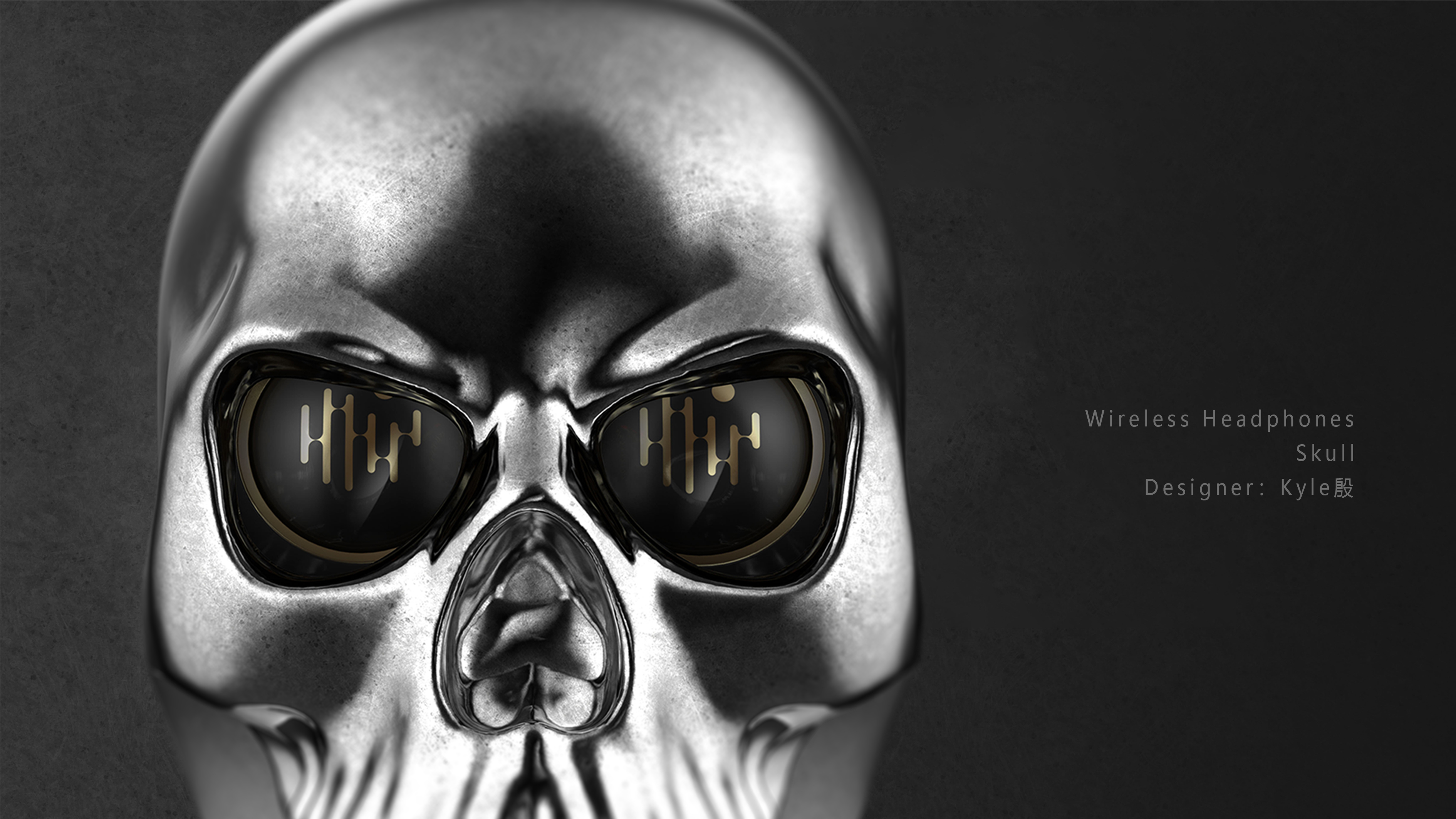 TWS, skull, earphone box, chaoku，