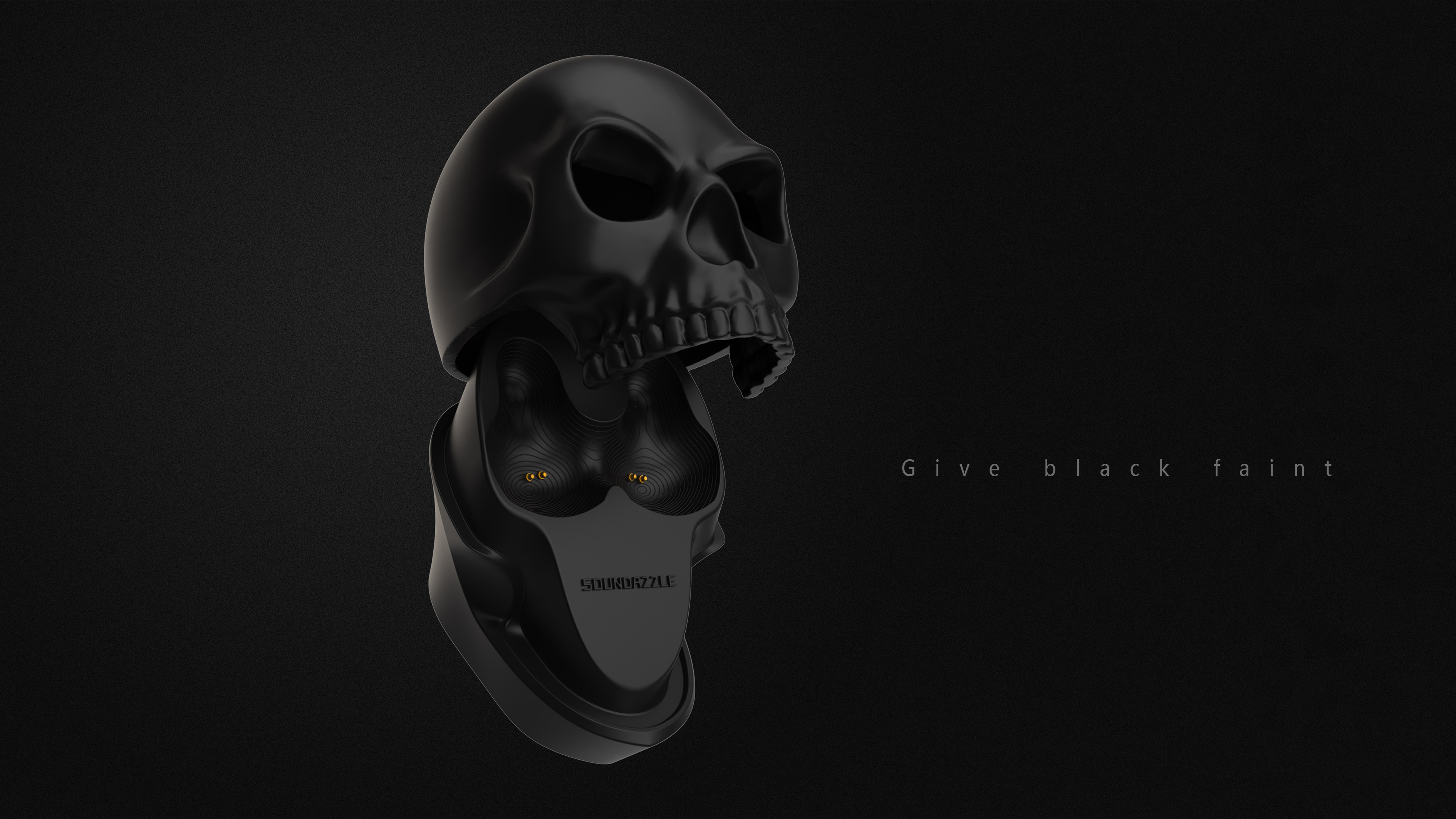 TWS, skull, earphone box, chaoku，