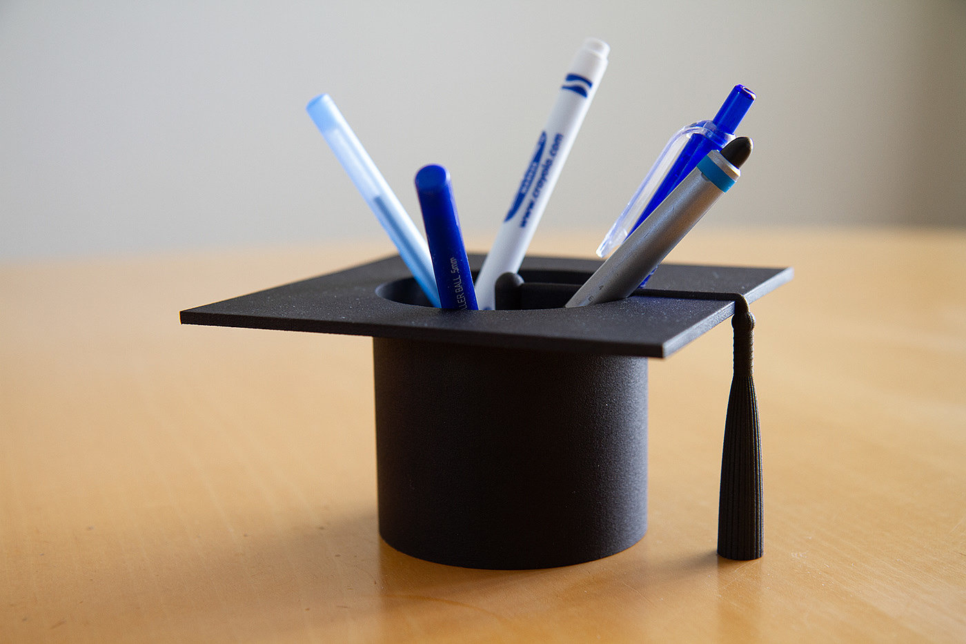 笔筒，毕业帽，黑色，3d打印，