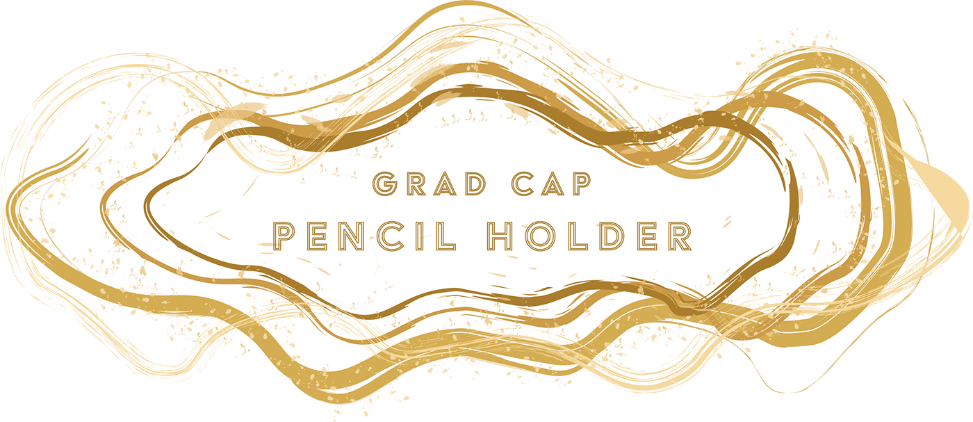 pen container，Graduation cap，black，3D printing，