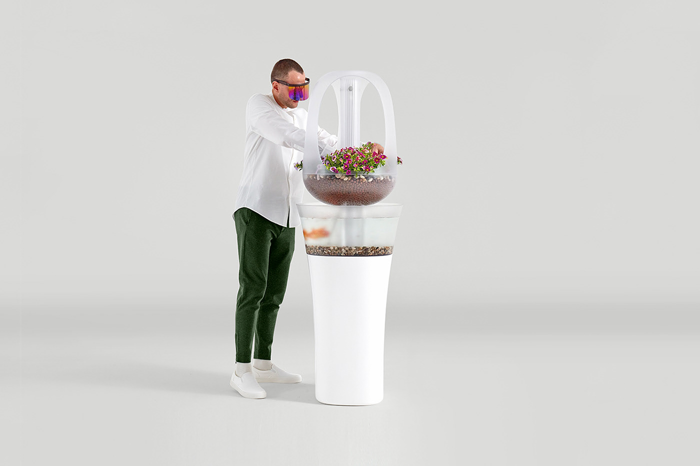 Aquaponics，EVA，Modern compound breeding furniture，product design，