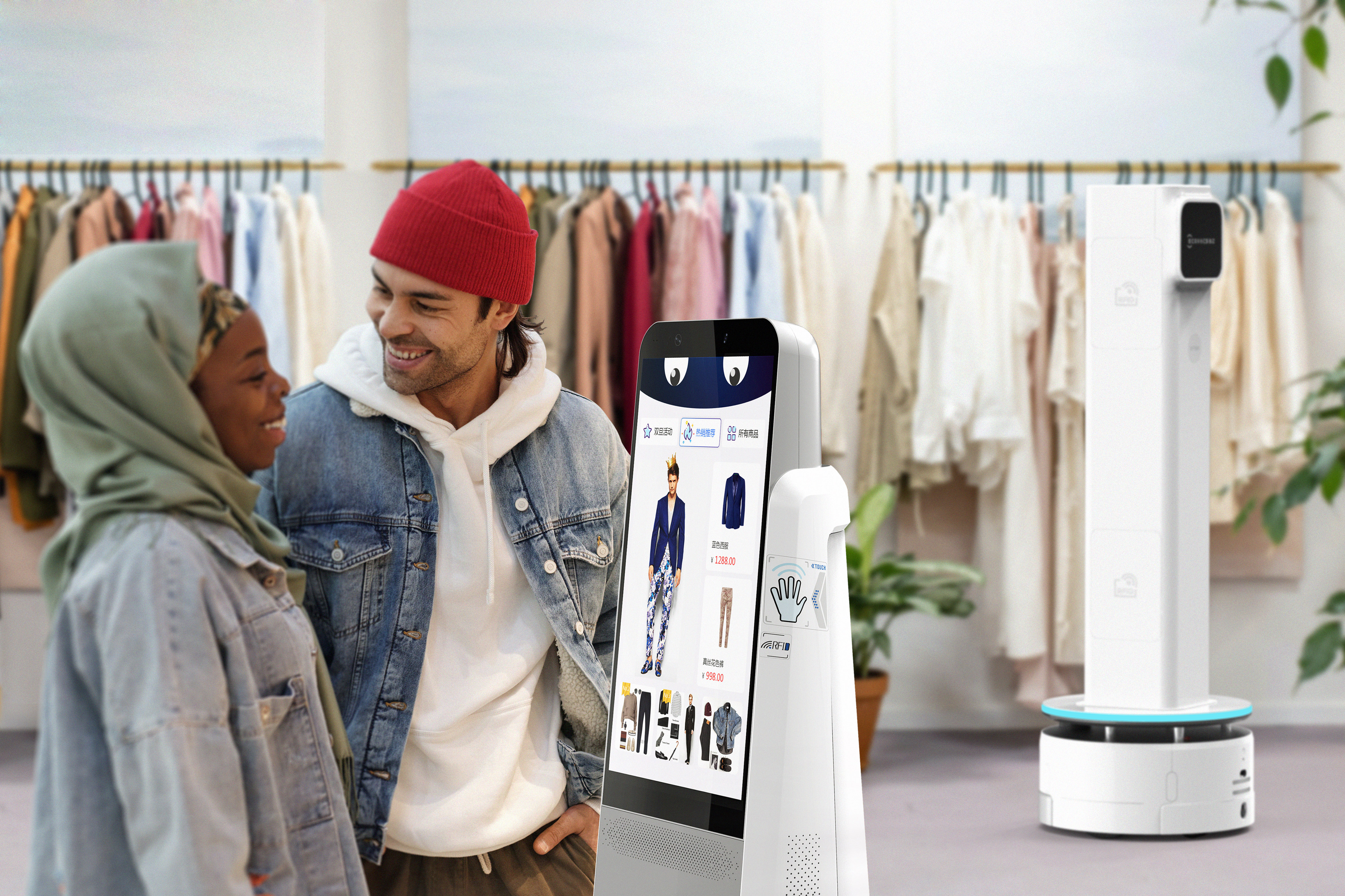 robot，New retail，