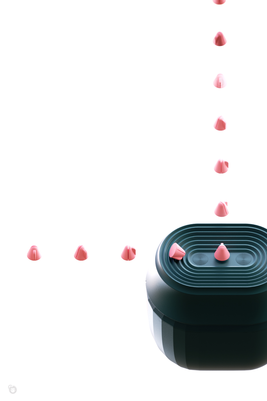 Portable massage instrument，Ins wind，Flower heart，healthy，Sense of fashion and technology，