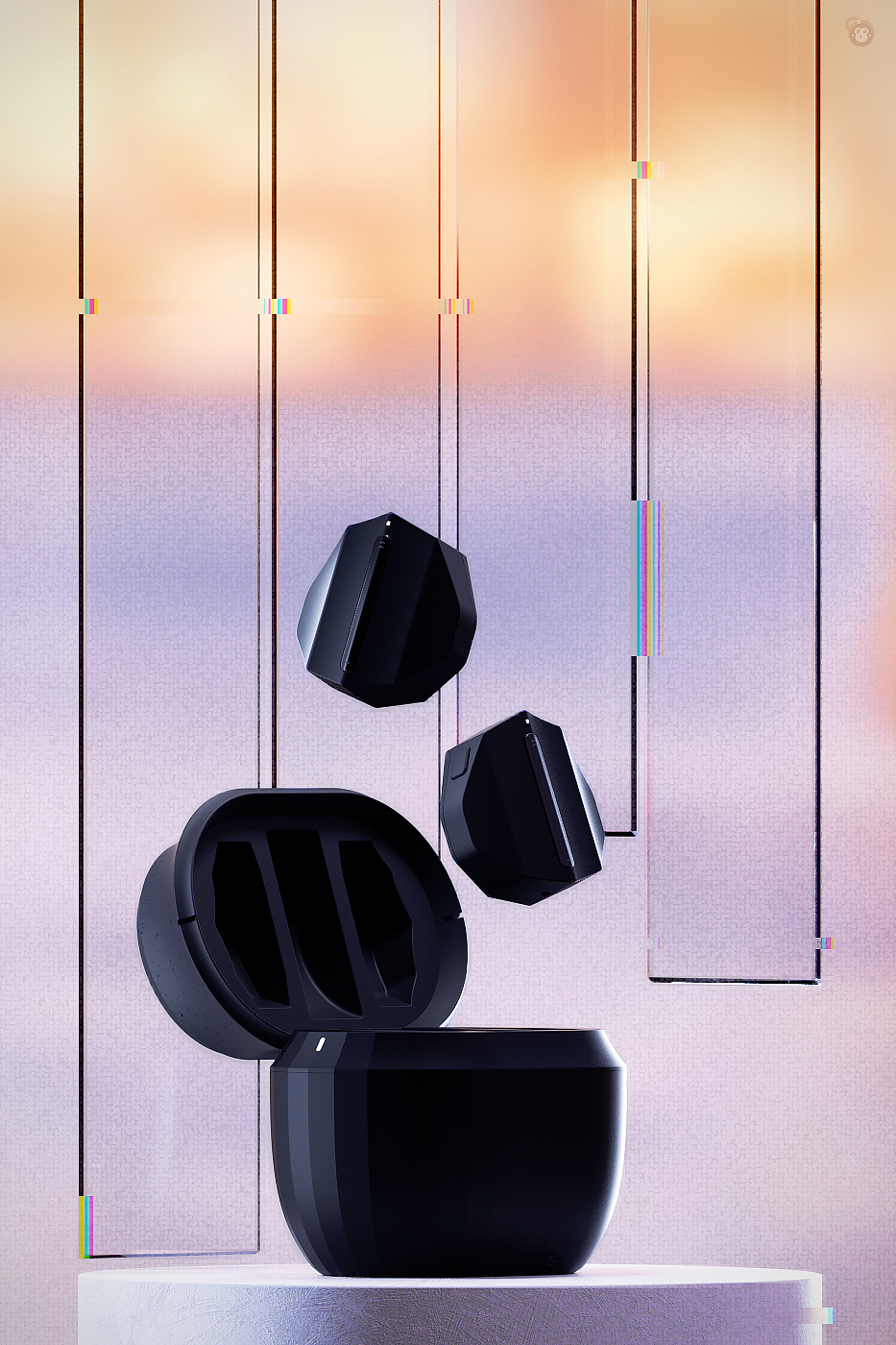 Portable massage instrument，Ins wind，Flower heart，healthy，Sense of fashion and technology，