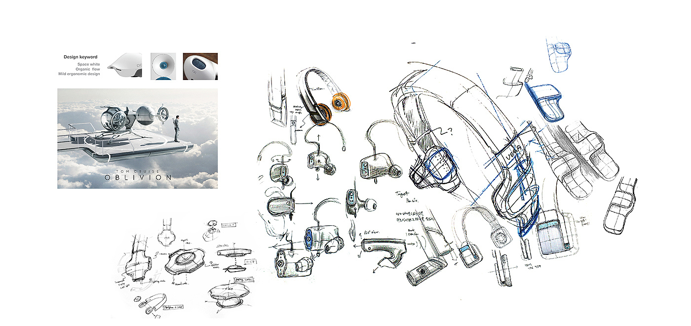 emotion，wireless，Bluetooth，Digital product design，headset，
