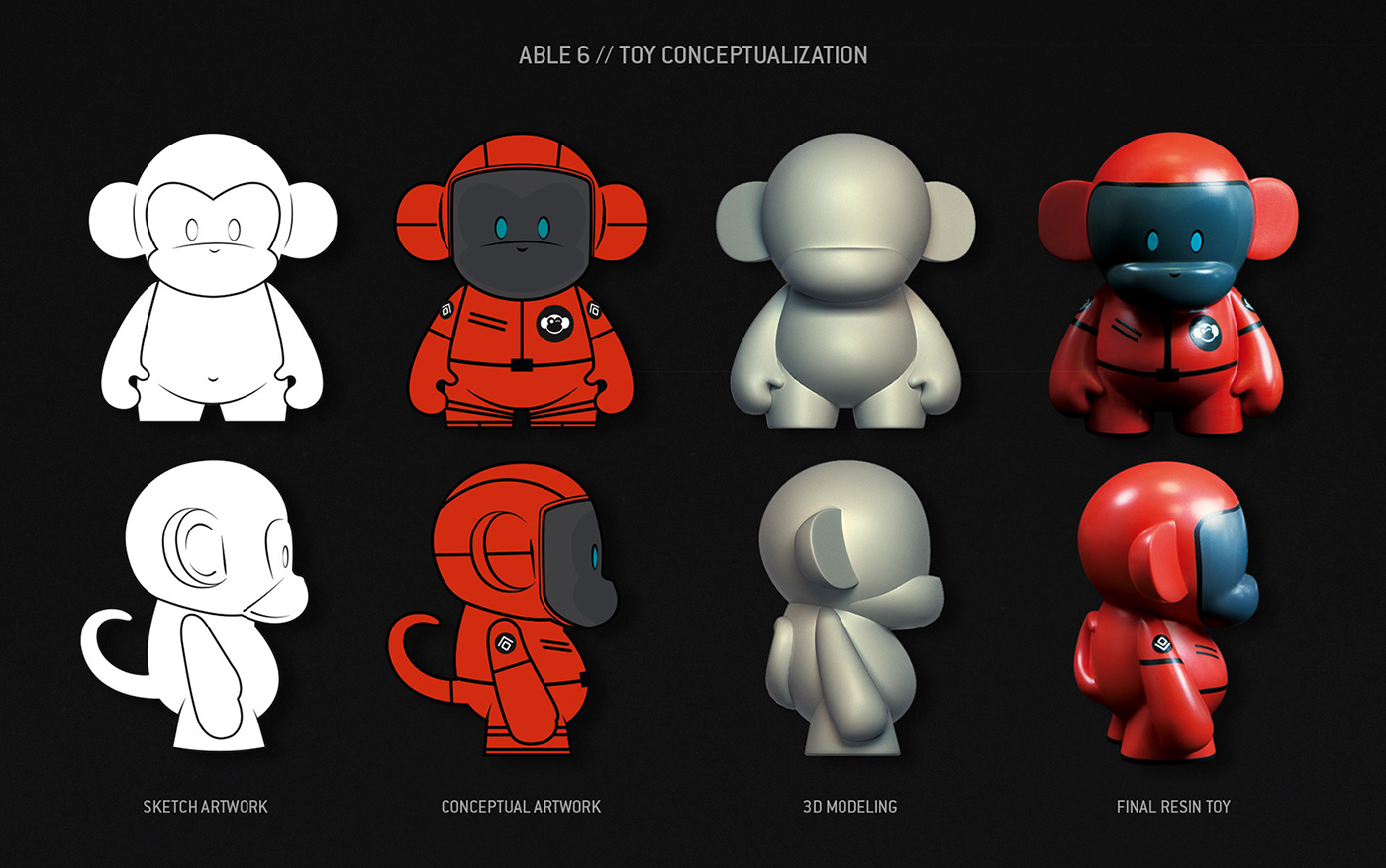 MonkeyTag，mascot，Resin toys，