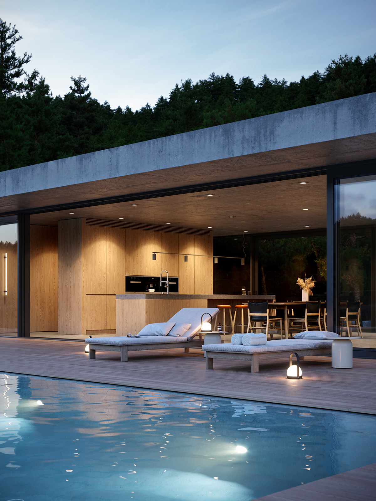 residence，visualization，on vacation，