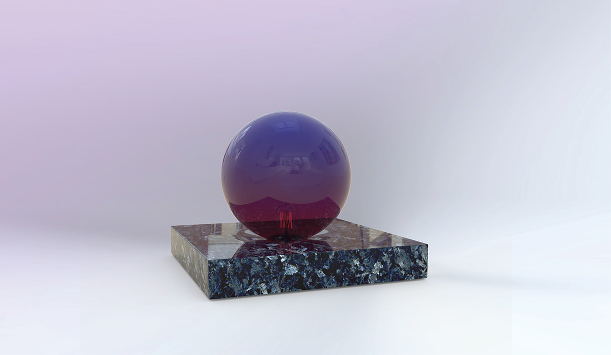 lamps and lanterns，Mellow，circular，Marble，crystal，Home appliance design，