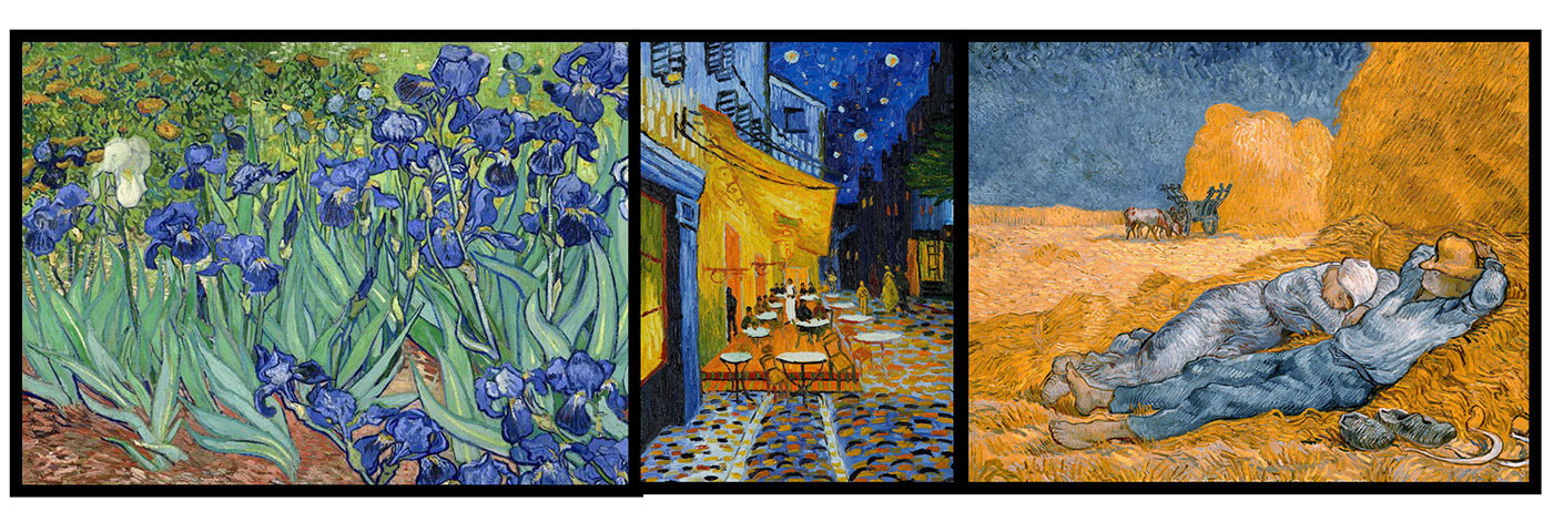 van gogh，Rubik's Cube，Oil Painting，