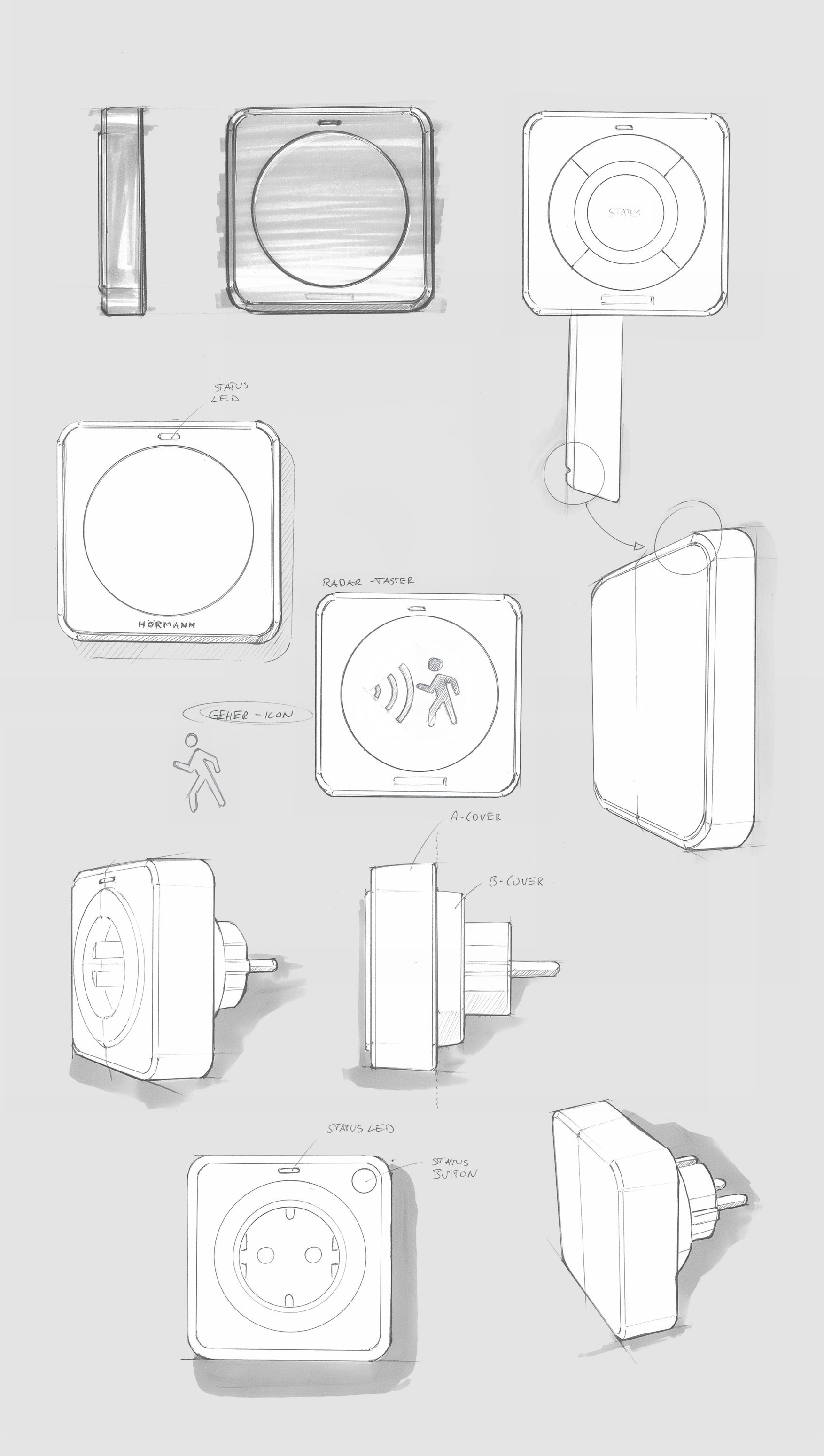 switch，Socket，Horman, Germany，brand，multi-function，industrial design，