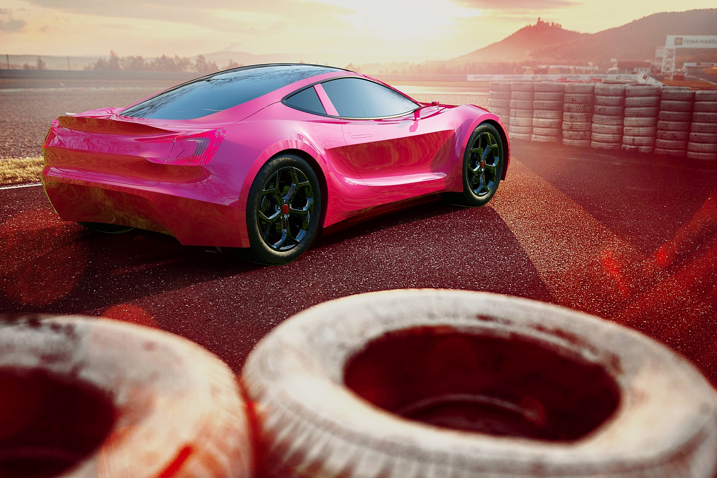 Car rendering，
