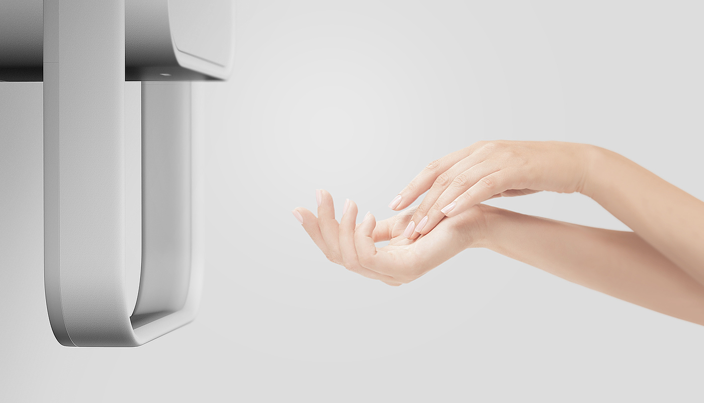 hand dryer，product design，Emotional design，industrial design，Suitable for all ages，