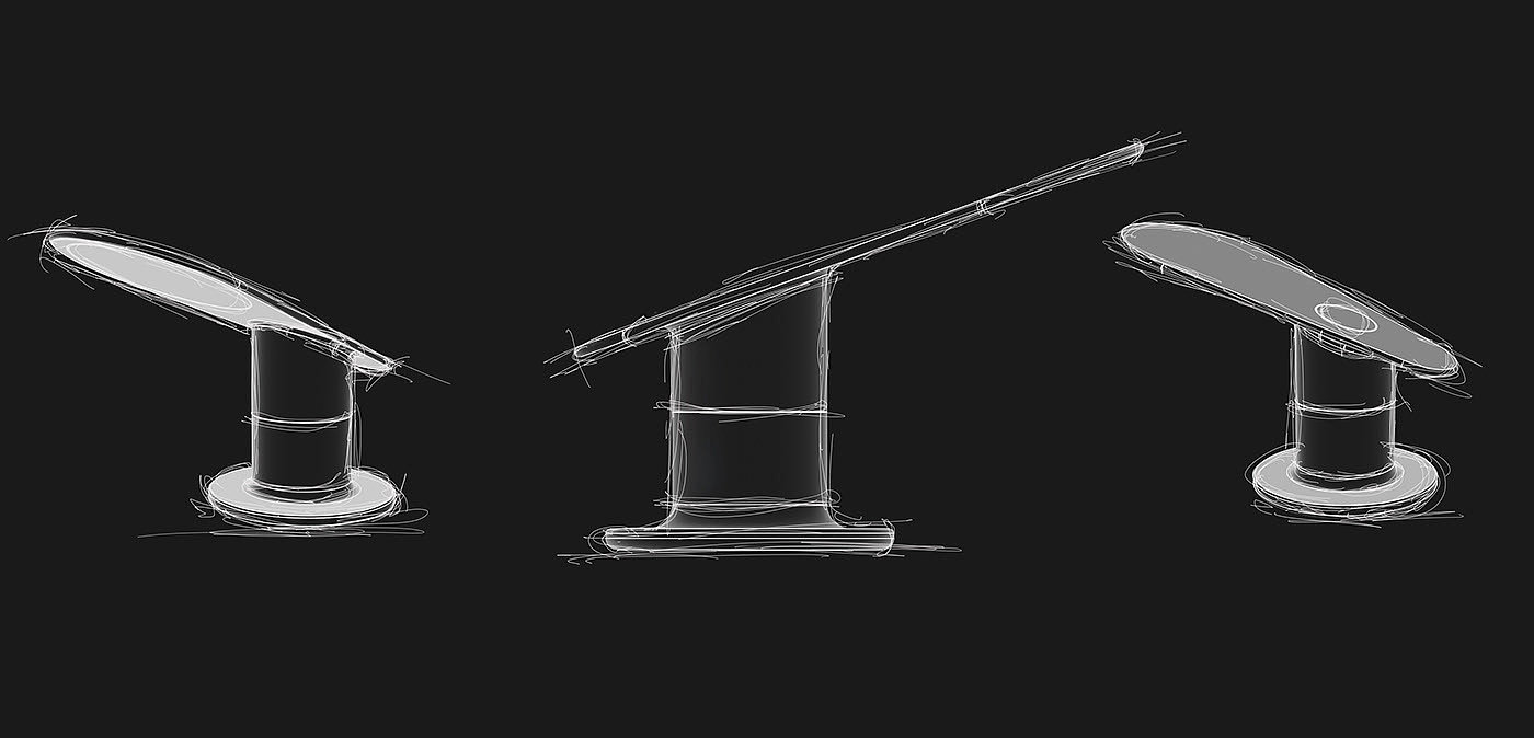 Desk lamp，furniture，lamps and lanterns，Slate Lamp，