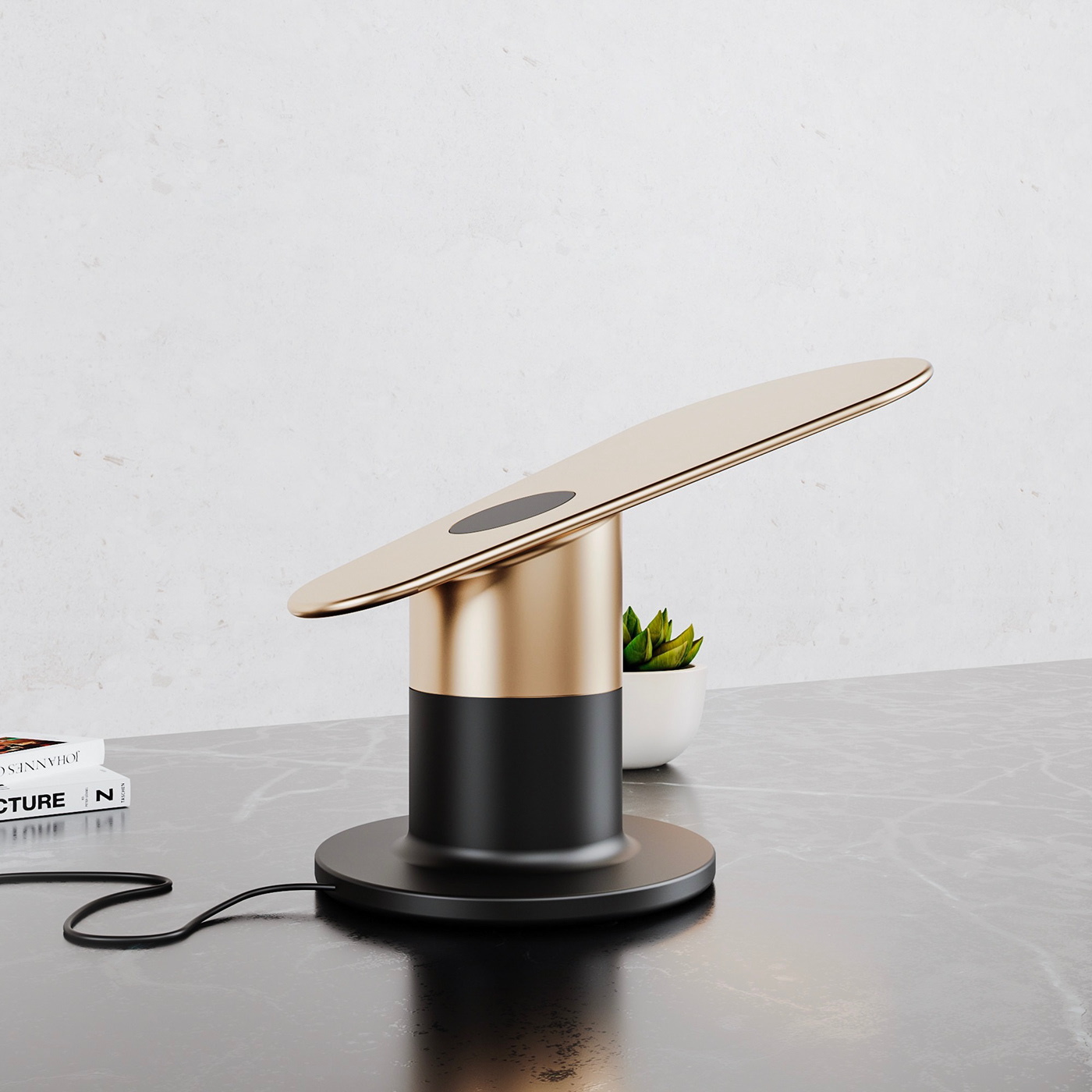 Desk lamp，furniture，lamps and lanterns，Slate Lamp，