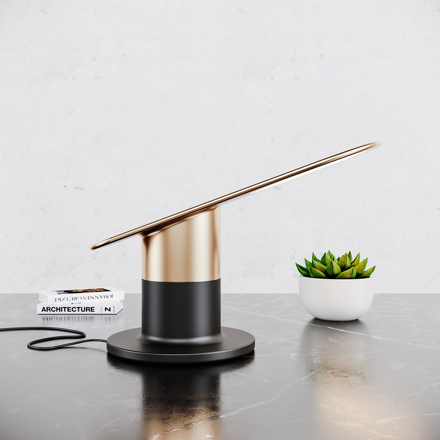 Desk lamp，furniture，lamps and lanterns，Slate Lamp，