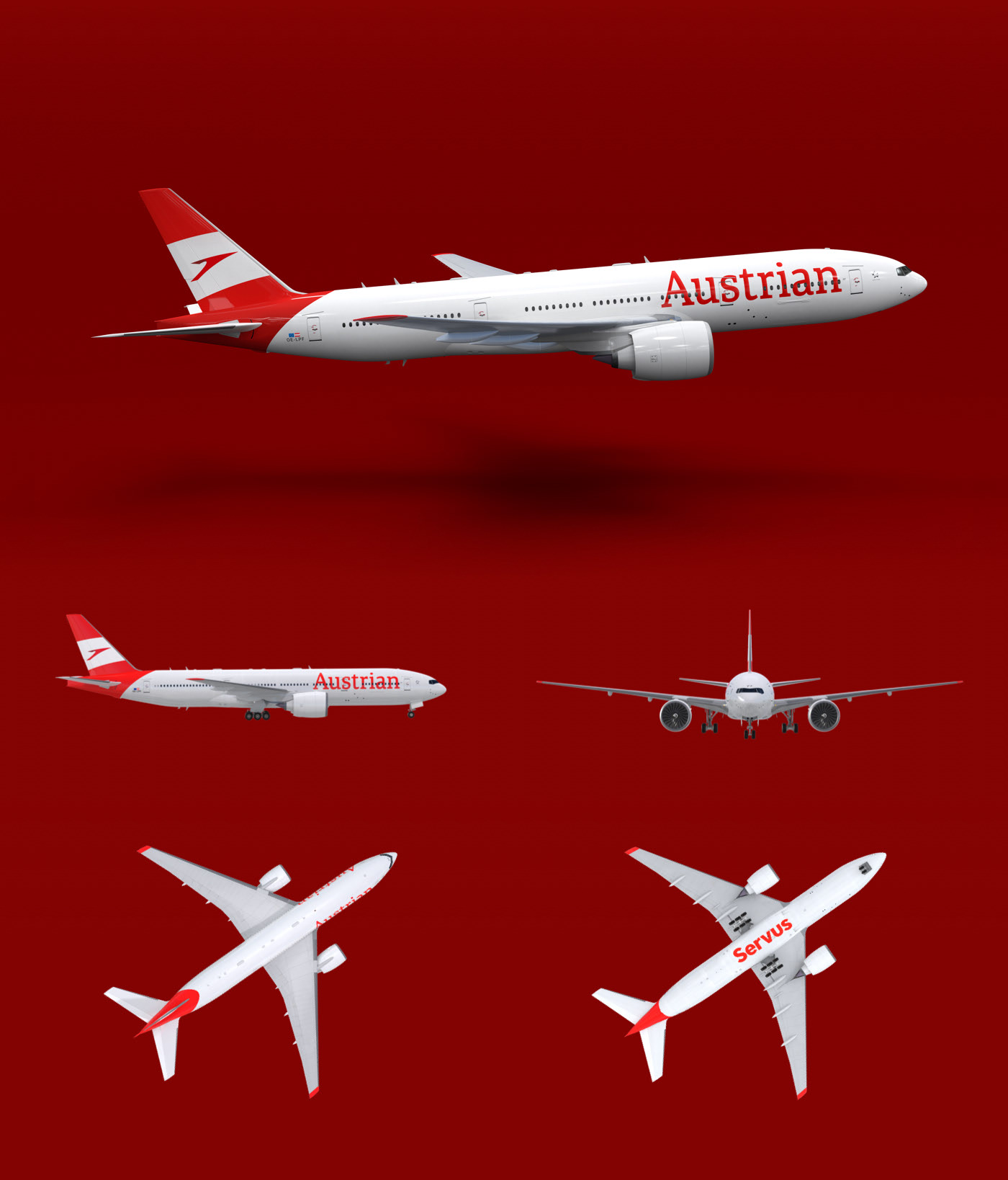 Render，aircraft，aviation，Austria，
