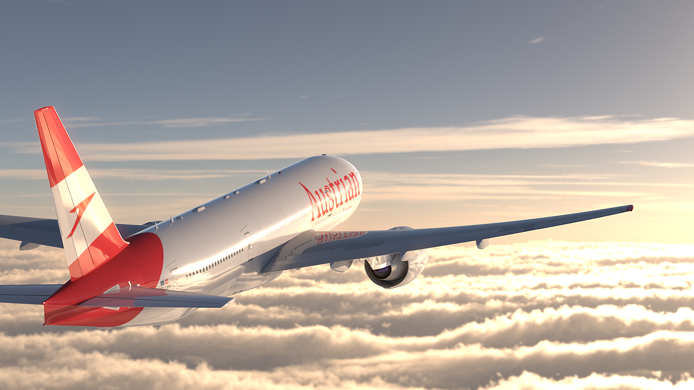 Render，aircraft，aviation，Austria，