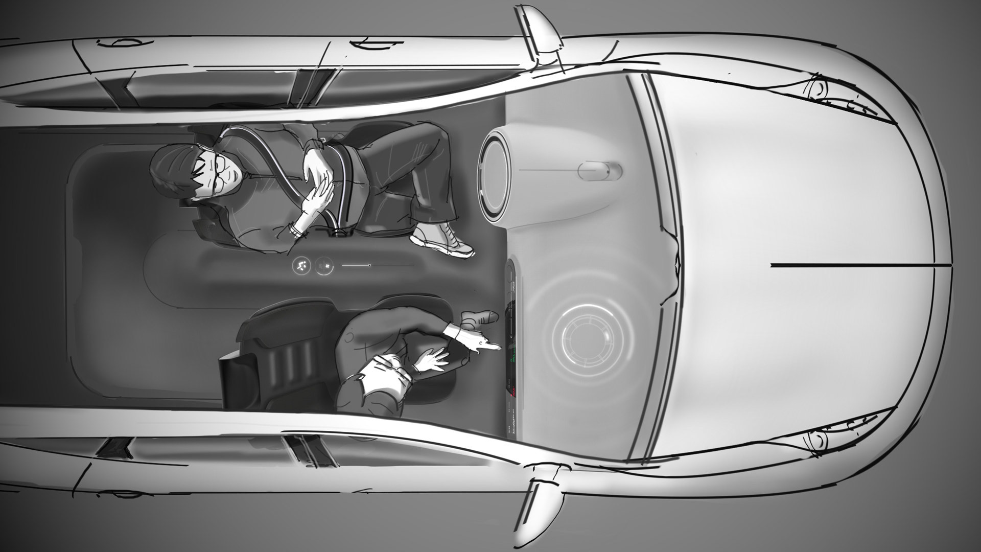 Automobile design，conceptual design，hommization，Automotive interior，Dynamic sensing，Meshing transmission，