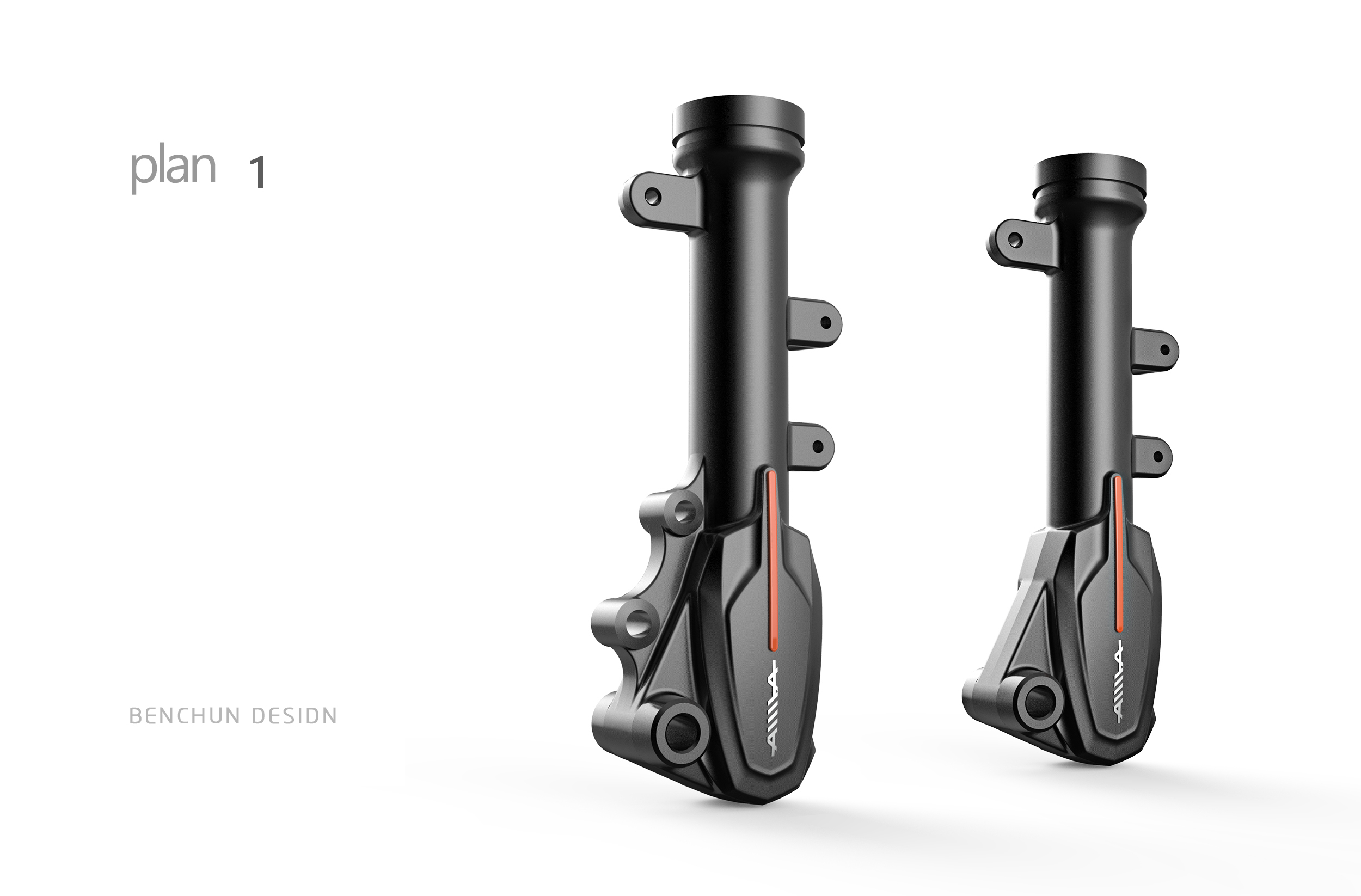 Front shock absorber of electric vehicle，vehicle，
