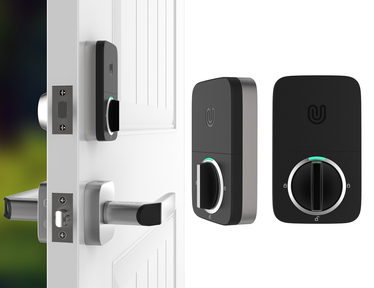 fingerprint identification，Intelligent Trivia，Multi way，secret key，Monitoring record，Security guarantee，Share with friends open the door，Smart home，