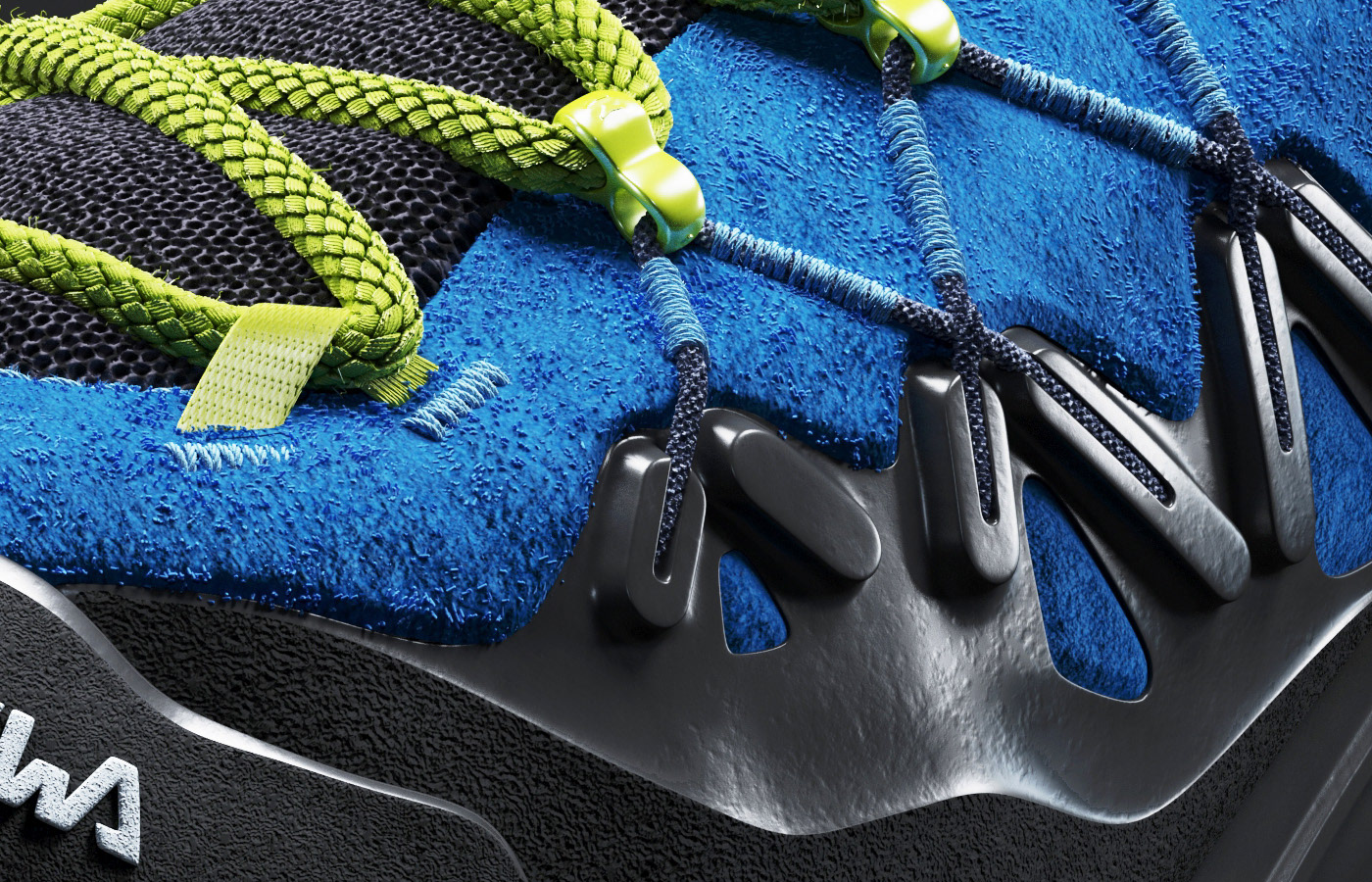 Salewa，three-dimensional model，Hiking shoes，