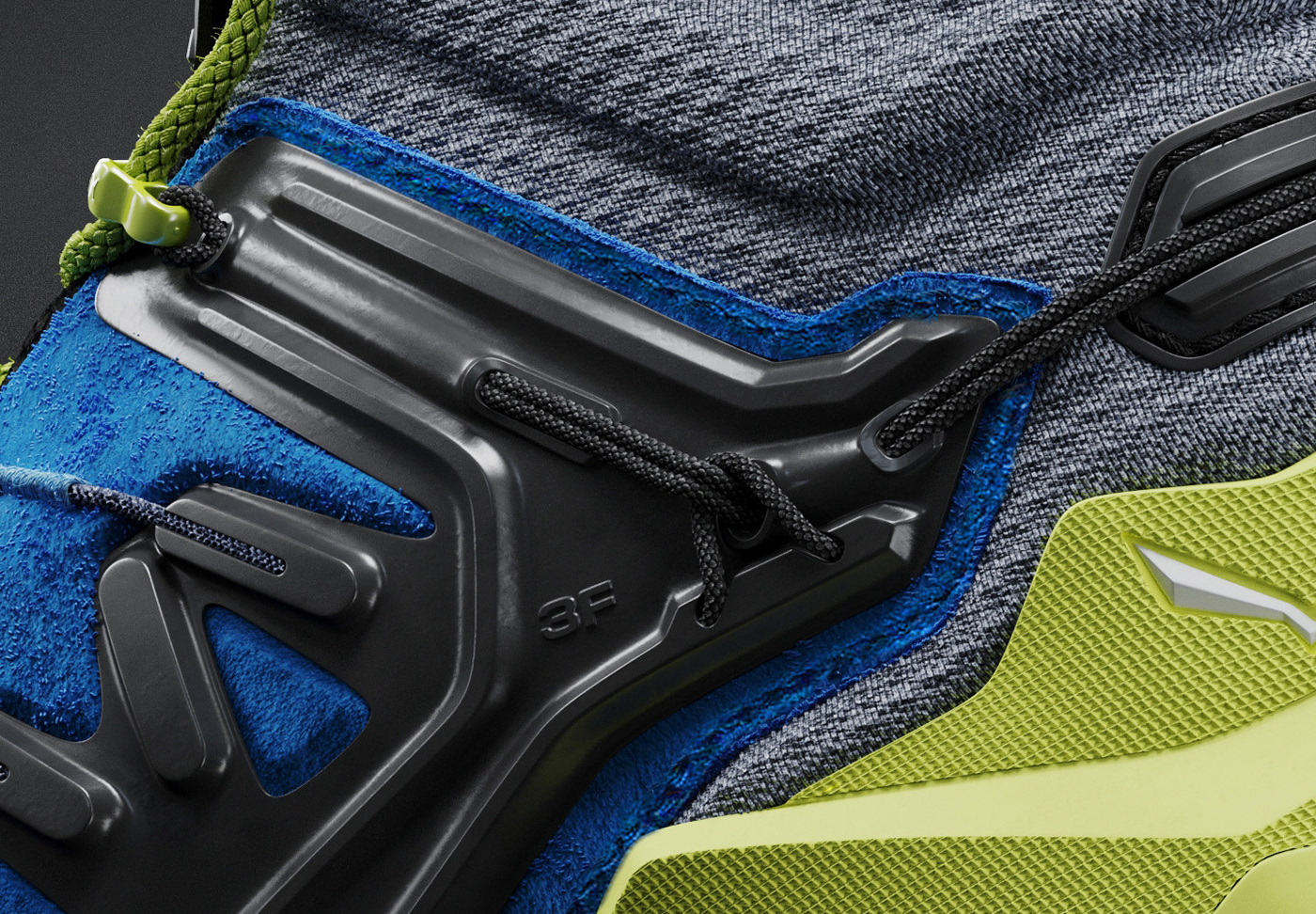 Salewa，three-dimensional model，Hiking shoes，